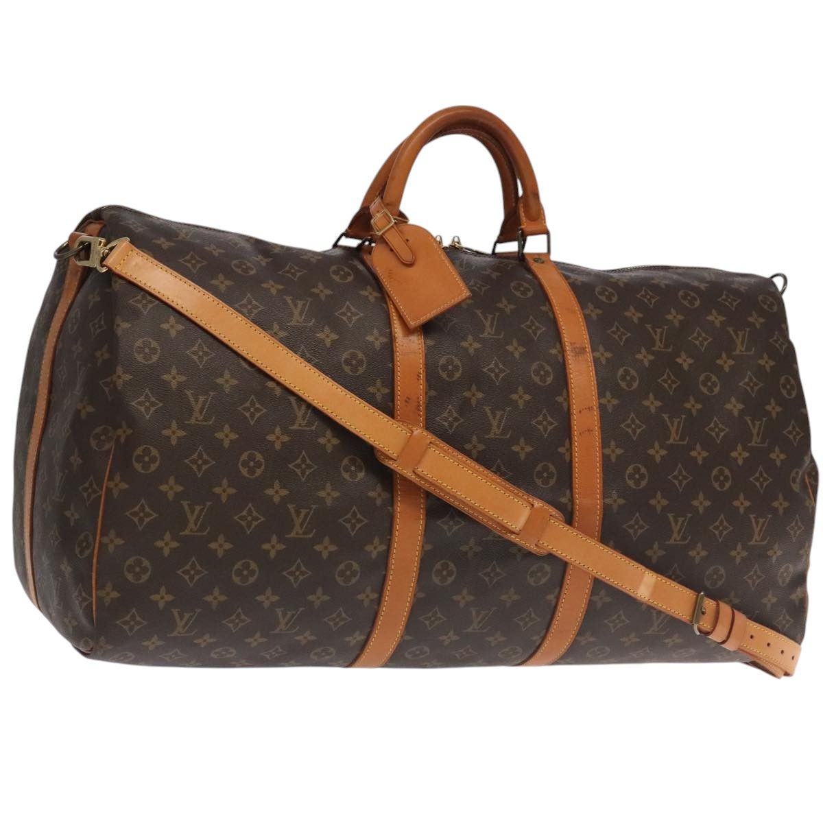 Louis Vuitton Keepall Bandoulière 60 Brown Canvas Travel Bag (Pre-Owned) Size ONE SIZE - 1 Thumbnail