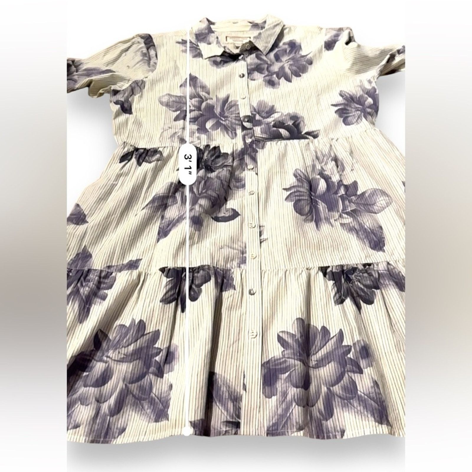 Johnny Was Johnny Was Delaney Easy Tiered Floral Shirt Dress Sz L NEW Size L / US 10 / IT 46 - 13 Thumbnail