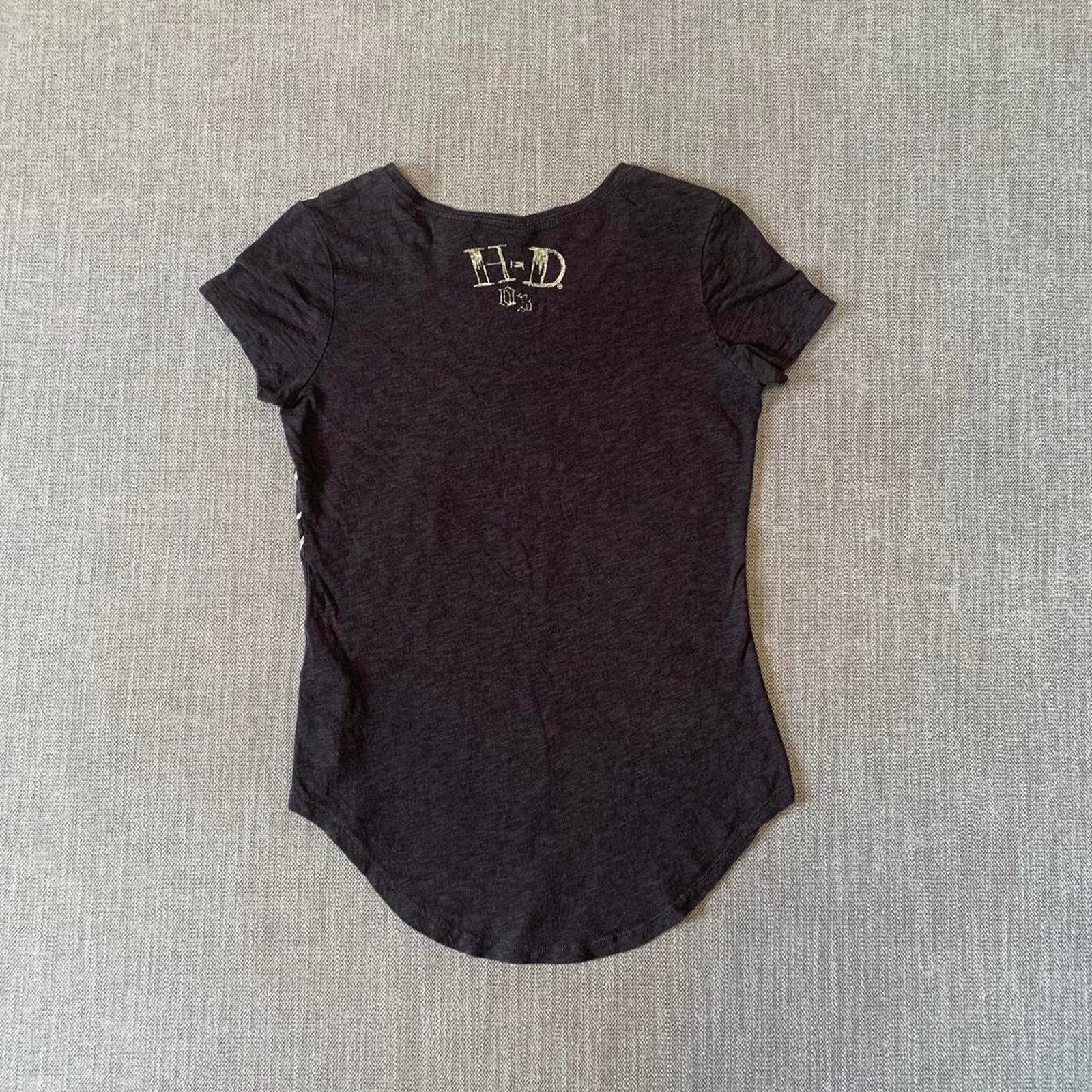 Harley Davidson Y2K Harley Davidson skull Top Size S / US 4 / IT 40 - 4 Thumbnail