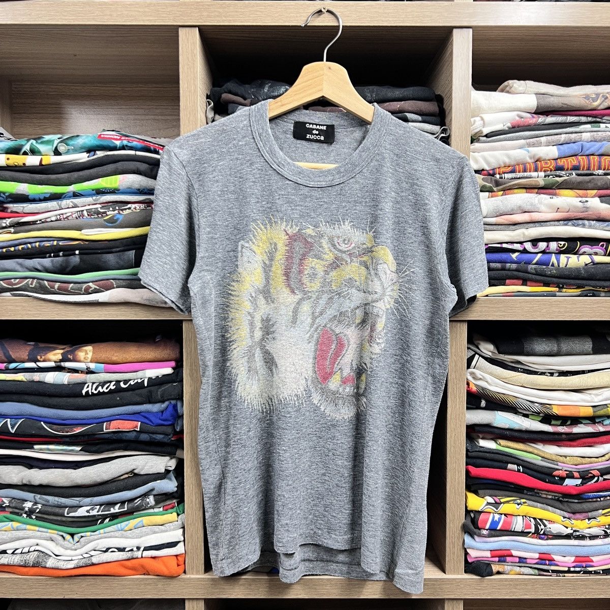 CABANE de ZUCCa VTG CABANE DE ZUCCA TIGER ROAR TEE Size US S / EU 44-46 / 1 - 1 Thumbnail