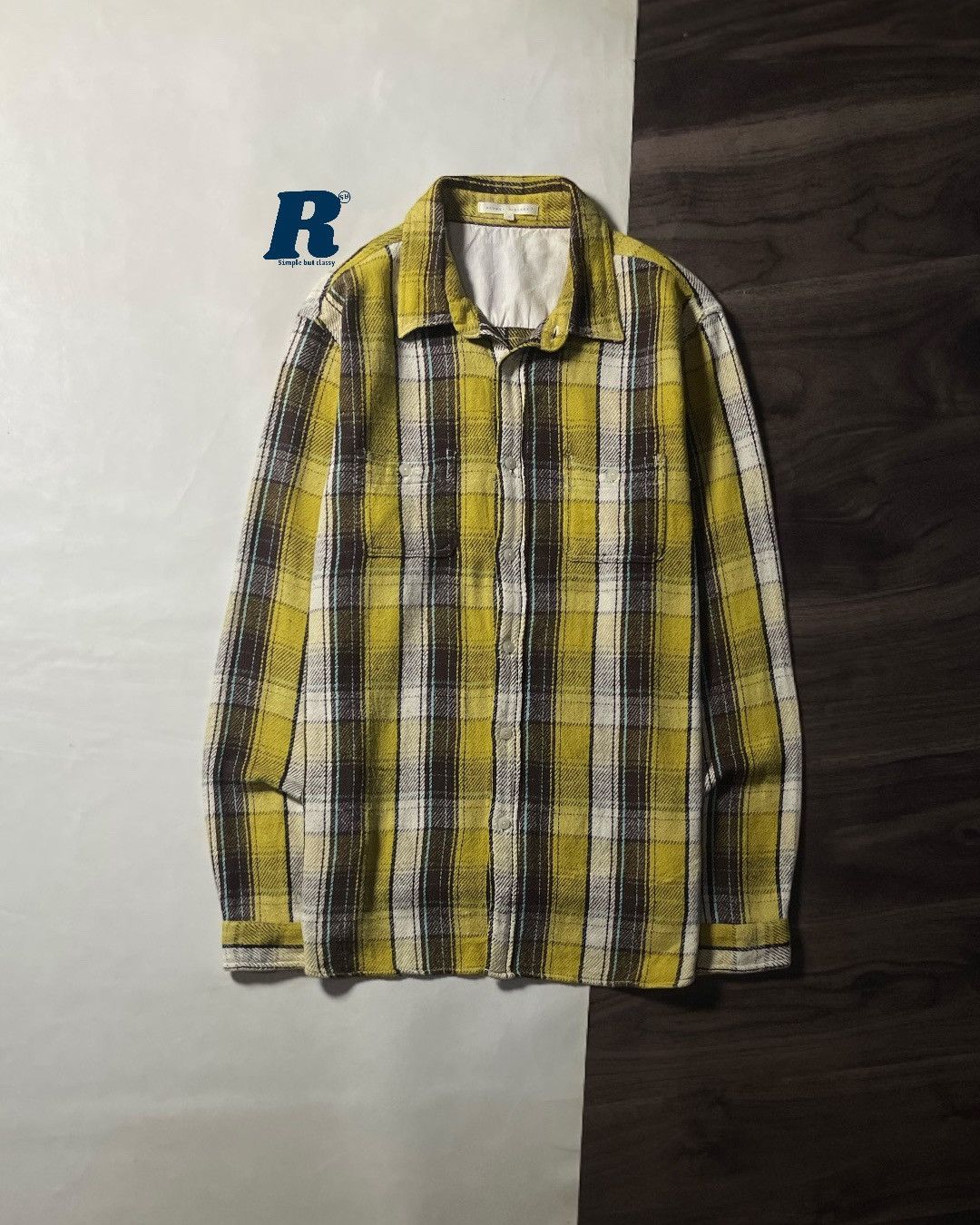Japanese Brand FLANNEL SHIRT DOUBLE POCKET BROWNY VINTAGE SIZE L FIT M Size US L / EU 52-54 / 3 - 1 Thumbnail