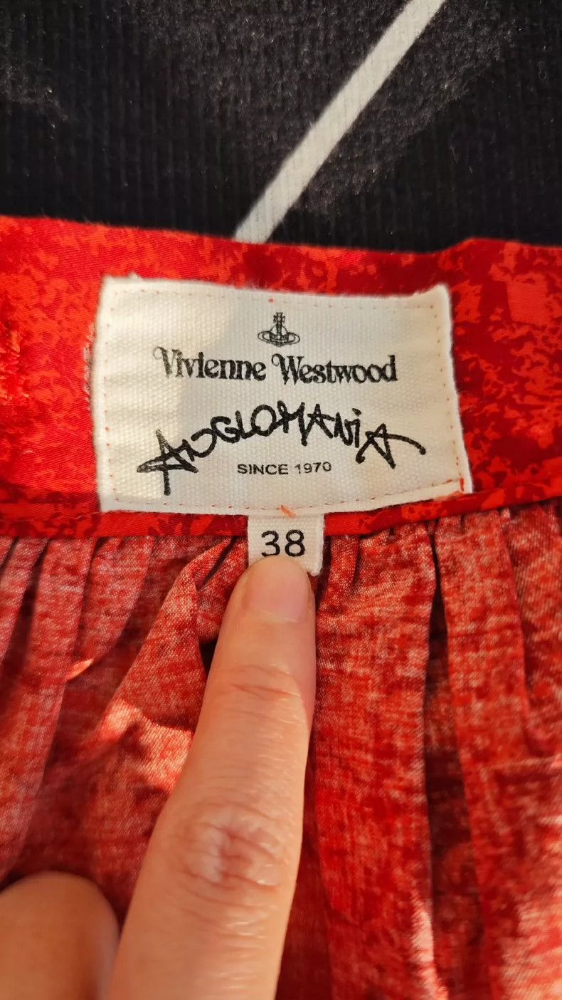 Vivienne Westwood Vivienne Westwood Orange red pleated retro skirt Size 25" / US 0 / IT 36 - 5 Thumbnail