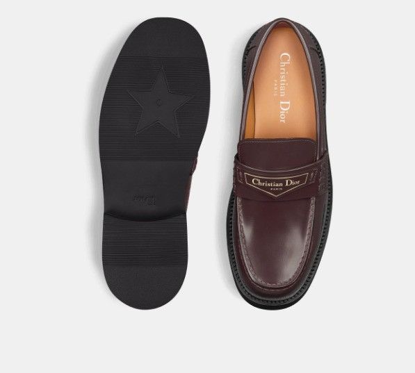 Dior o1w1db11124 Brushed Calfskin Boy Loafers in Amaranth Size US 12 / IT 42 - 7 Thumbnail