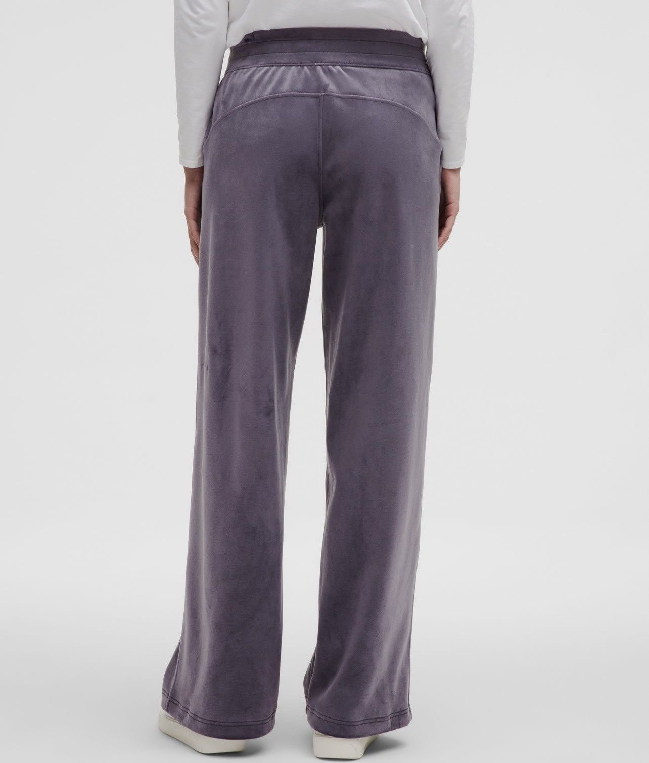 Lululemon Scuba Mid-Rise wide leg Pant velvet color in NFSL night fall Size 32" / US 10 / IT 46 - 2 Thumbnail