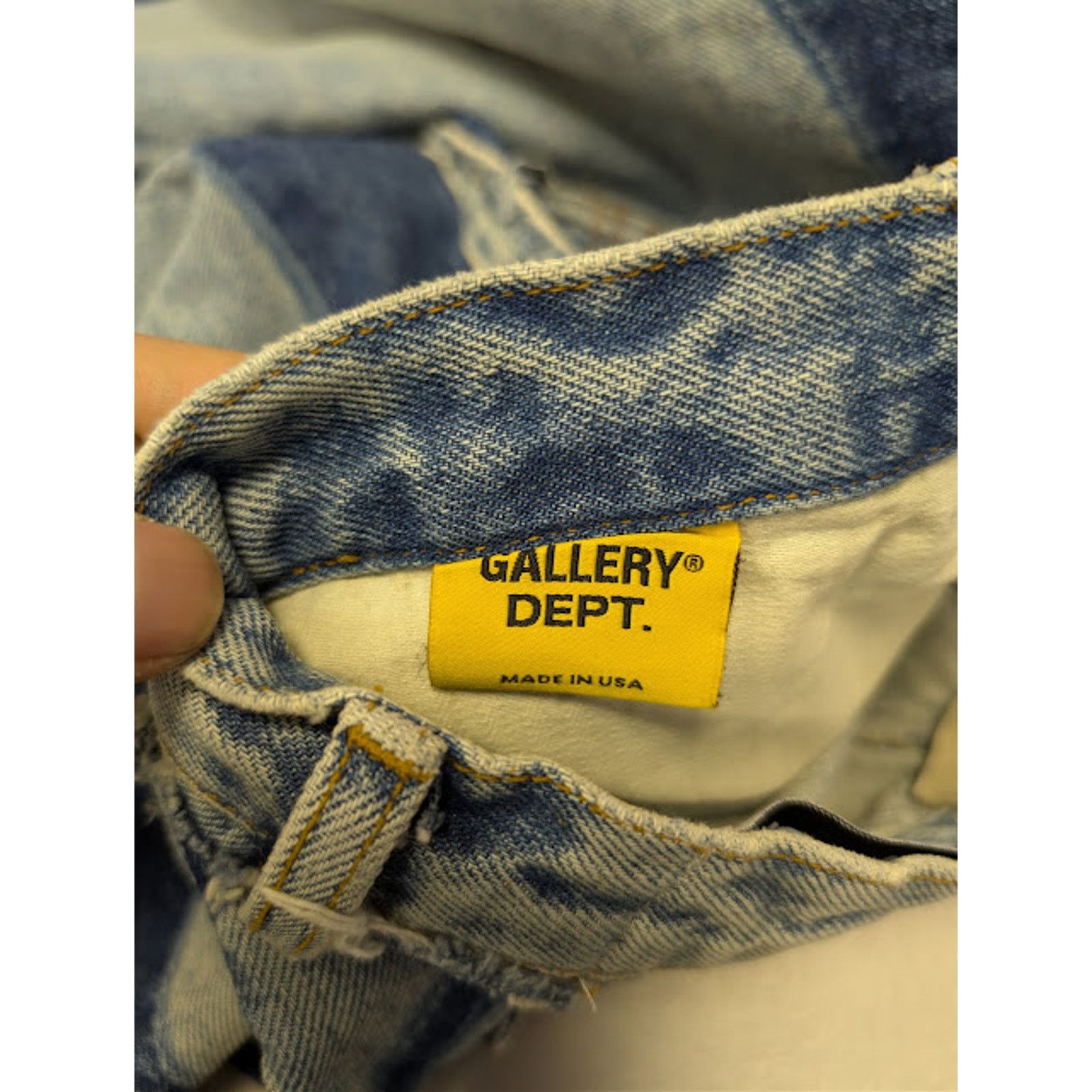 Gallery Dept. o1rshd1 Patchwork Flared Denim Jeans in Indigo Blue Size US 38 / EU 54 - 21 Thumbnail