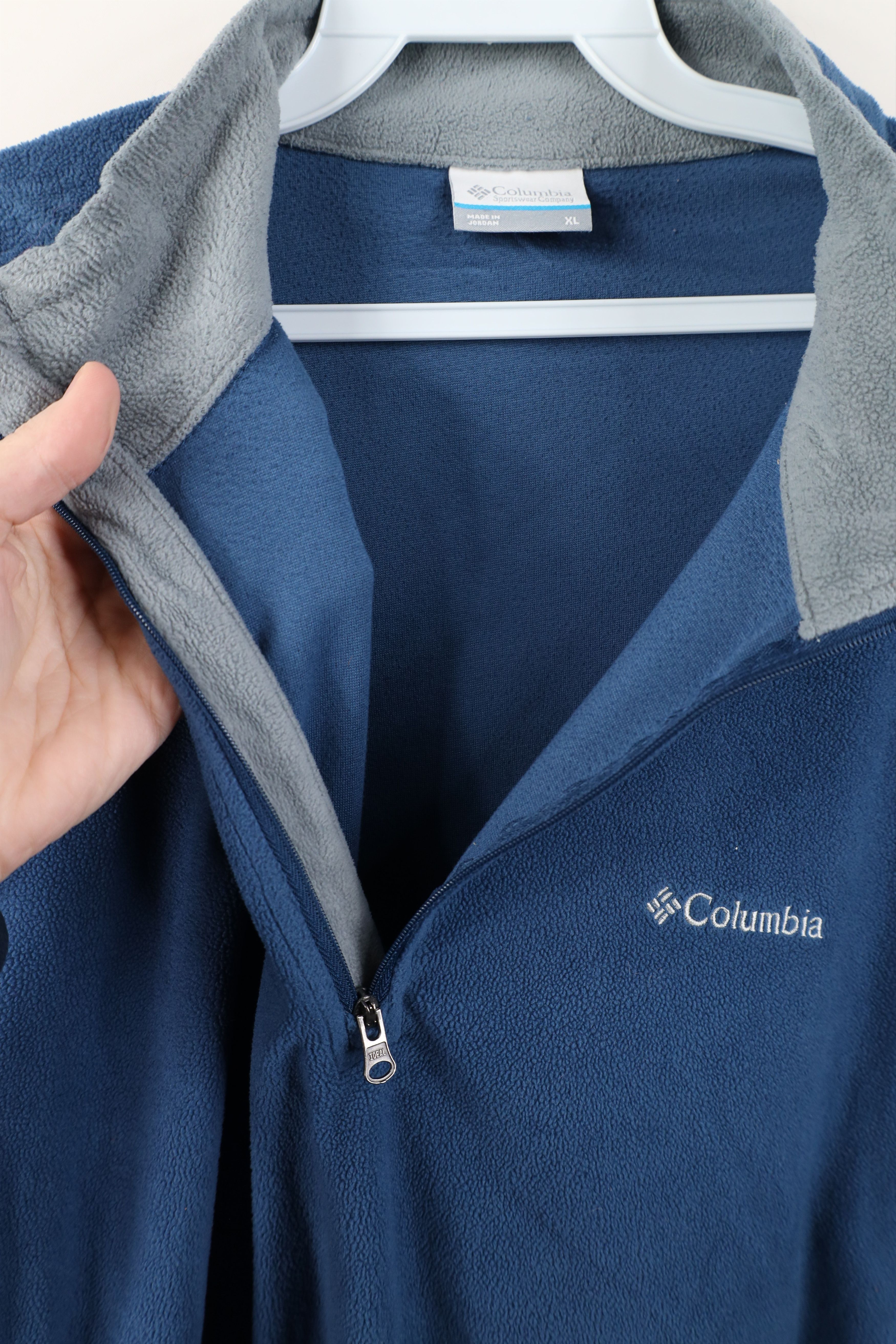 Columbia Vintage Y2K Columbia Lightweight 1/4 Half Zip Sweater Blue Size US XL / EU 56 / 4 - 9 Thumbnail