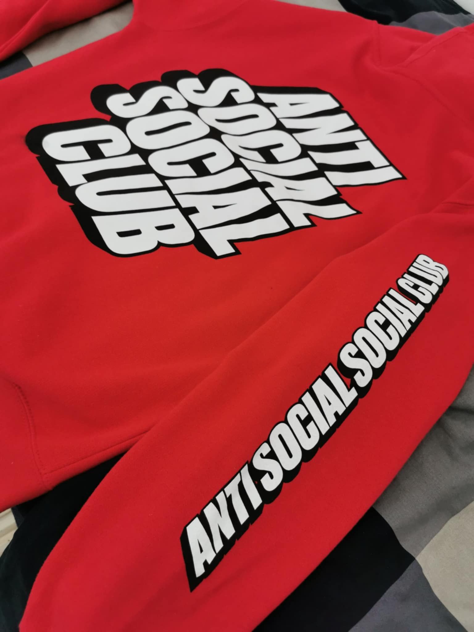 Anti Social Social Club Block Me Red Hoodie Size US M / EU 48-50 / 2 - 2 Thumbnail