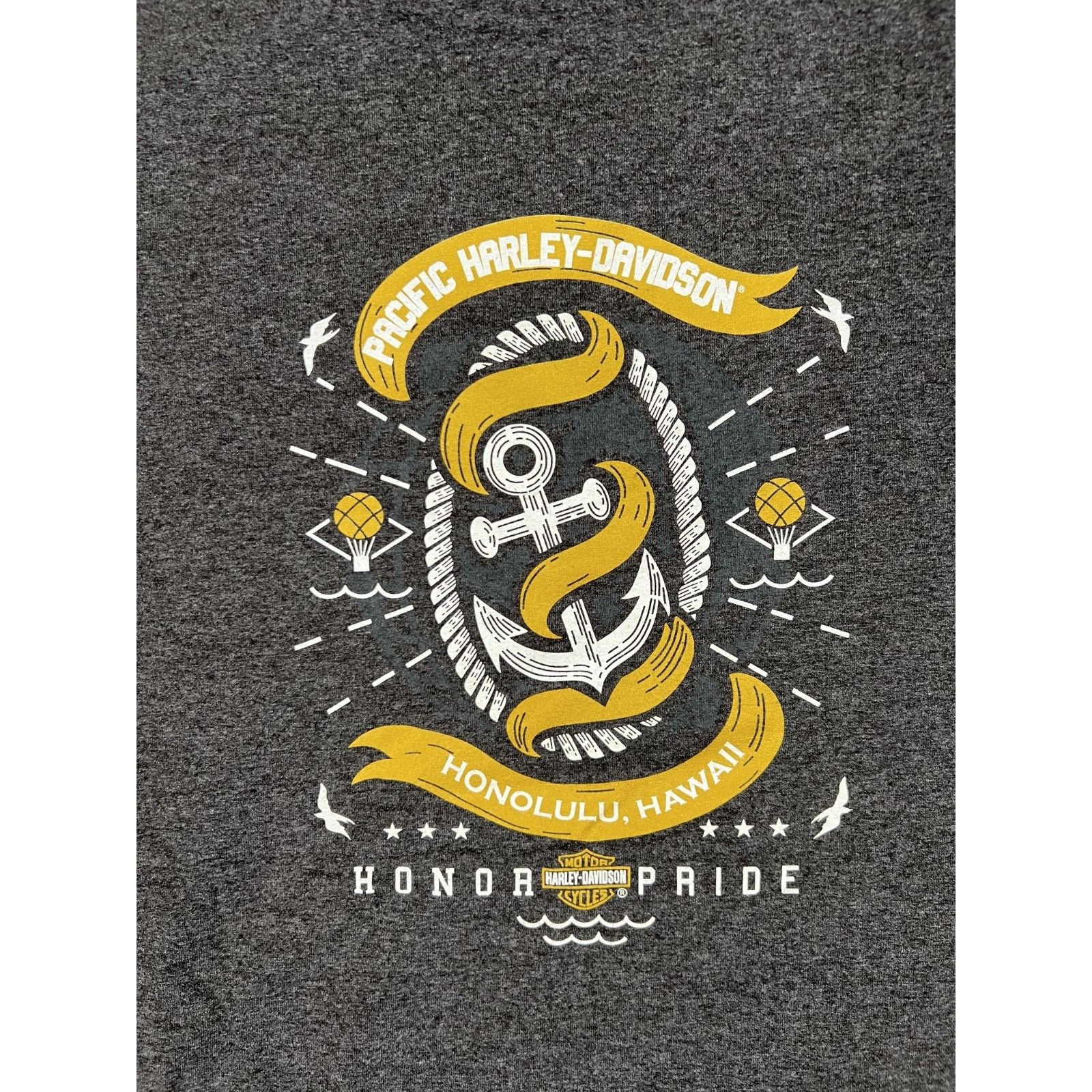 Harley Davidson Vintage Harley Davidson T-Shirt Size 2XL Honolulu Hawaii Gra Size US XXL / EU 58 / 5 - 8 Thumbnail