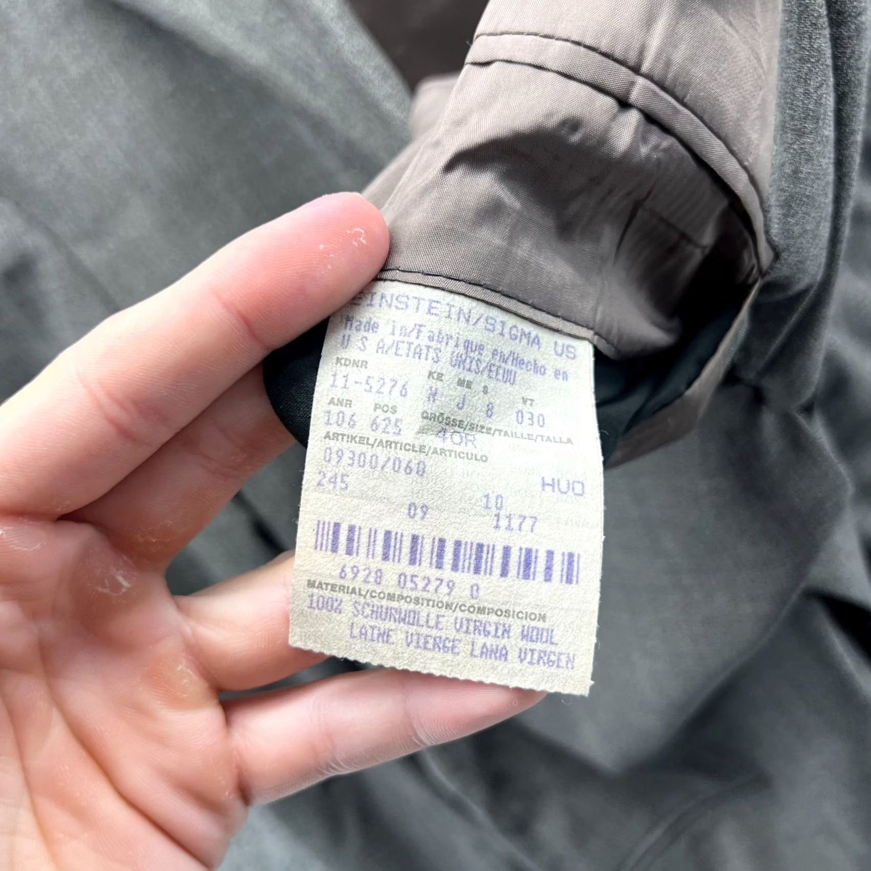 Hugo Boss HUGO BOSS Blazer Mens 40R Gray Sport Coat Jacket Wool Sigma USA Suit Sport Coat Size 40R - 7 Thumbnail