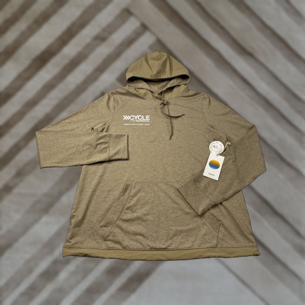 Vuori VUORI Hoodie Mens Small Pullover Beige Sweatshirt Logo NWT Sunday Element Pocket Hooded All Seasons Size US S / EU 44-46 / 1 - 1 Thumbnail