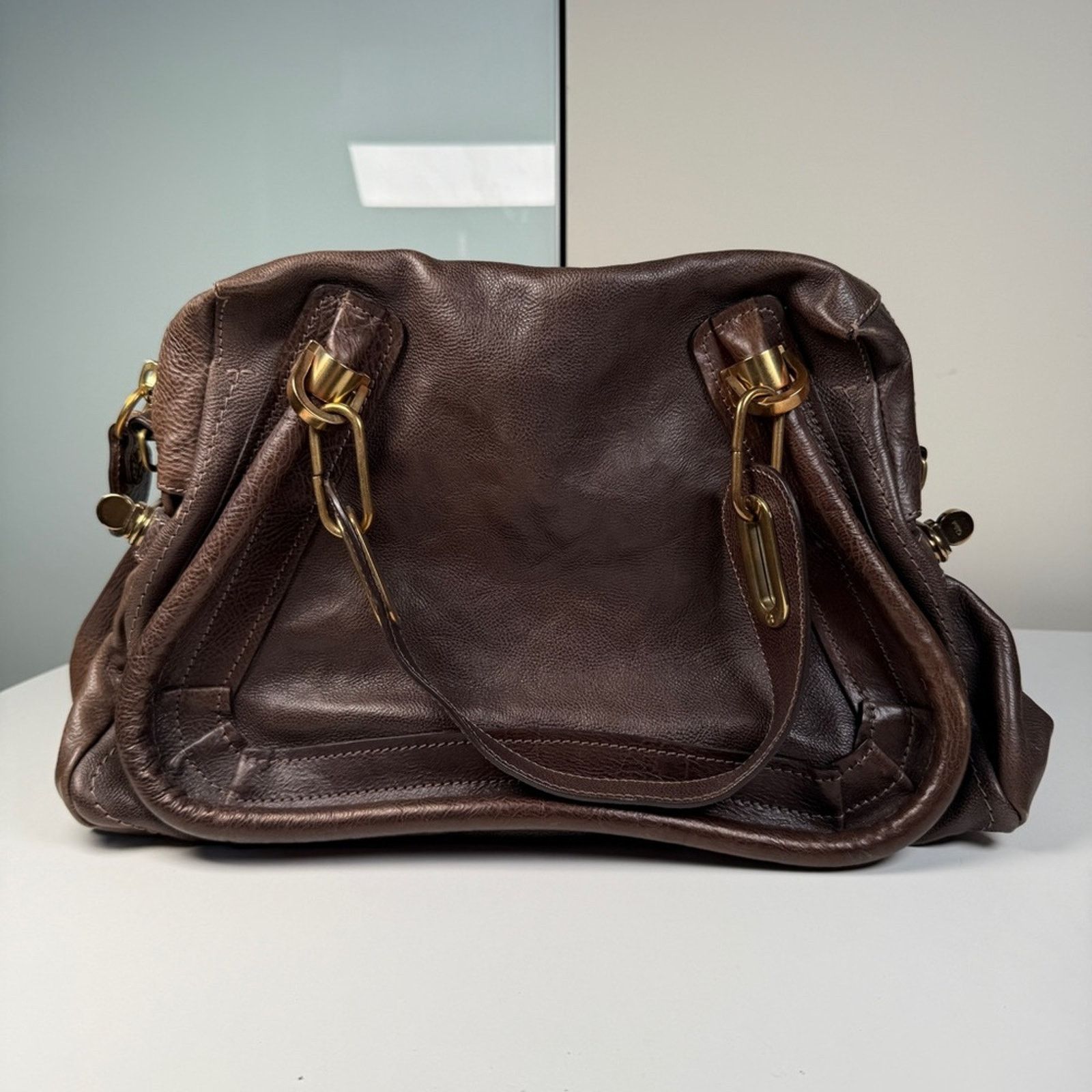 Chloe Chloé Paraty Brown Leather Tote Size ONE SIZE - 1 Thumbnail