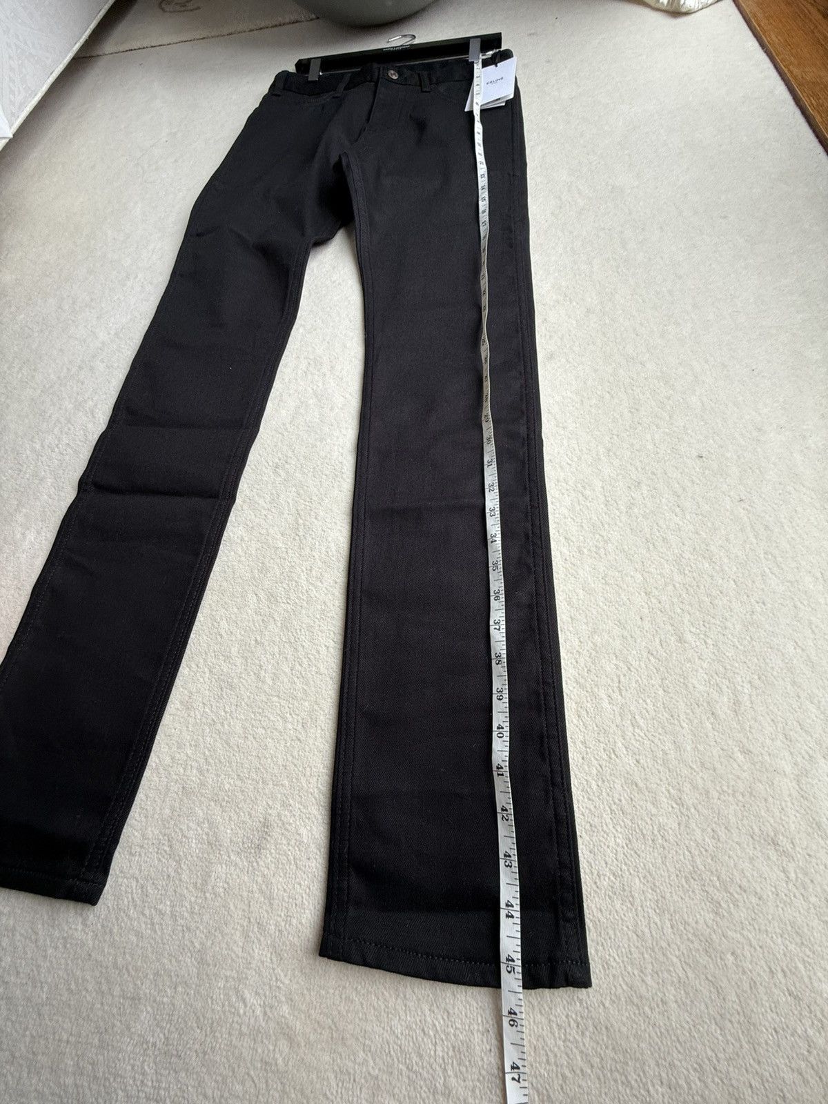 Celine $990 FW23 Celine Wiltern pure black skinny jeans Hedi 30 Size US 30 / EU 46 - 7 Thumbnail