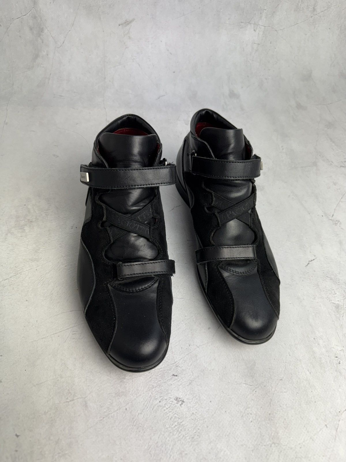 Paciotti Cesare Paciotti Leather Strap Sneakers Black Size US 6 / IT 36 - 4 Thumbnail