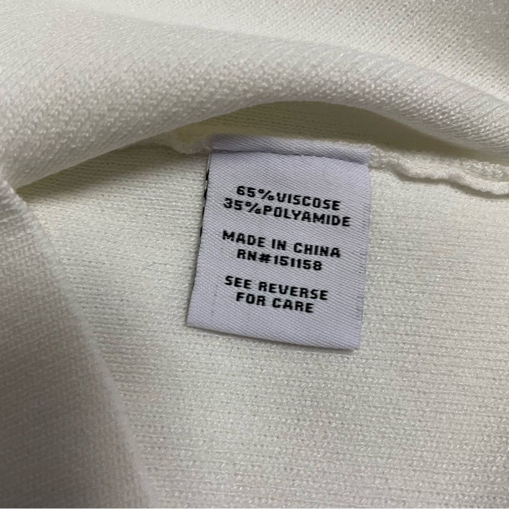 525 America NWT New 525 America One Sleeve White Knit Top Size M Size M / US 6-8 / IT 42-44 - 9 Thumbnail
