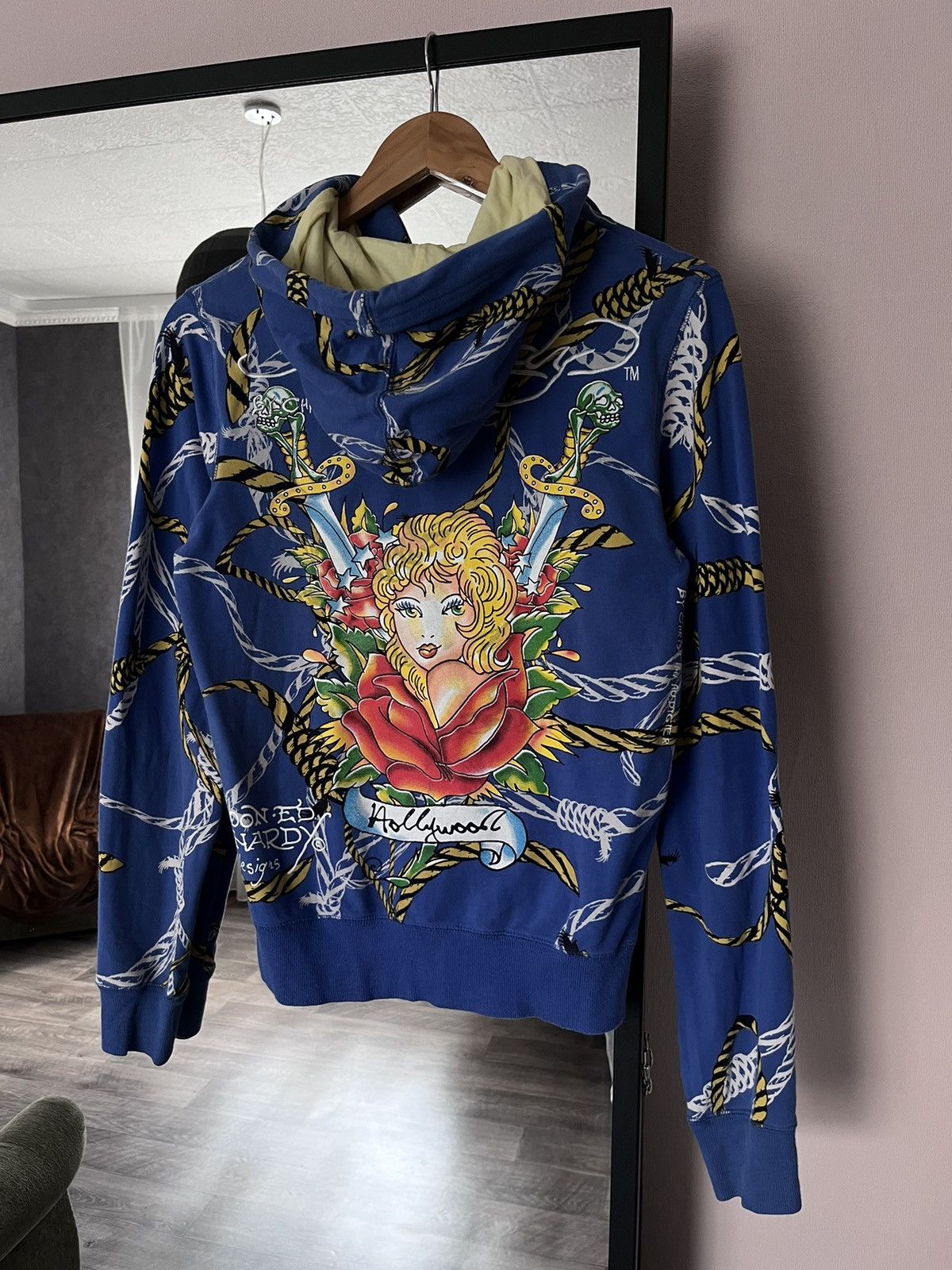 Ed Hardy Vintage Ed Hardy Christian Audigier Zip Hoodie Overall Print Size L / US 10 / IT 46 - 1 Thumbnail