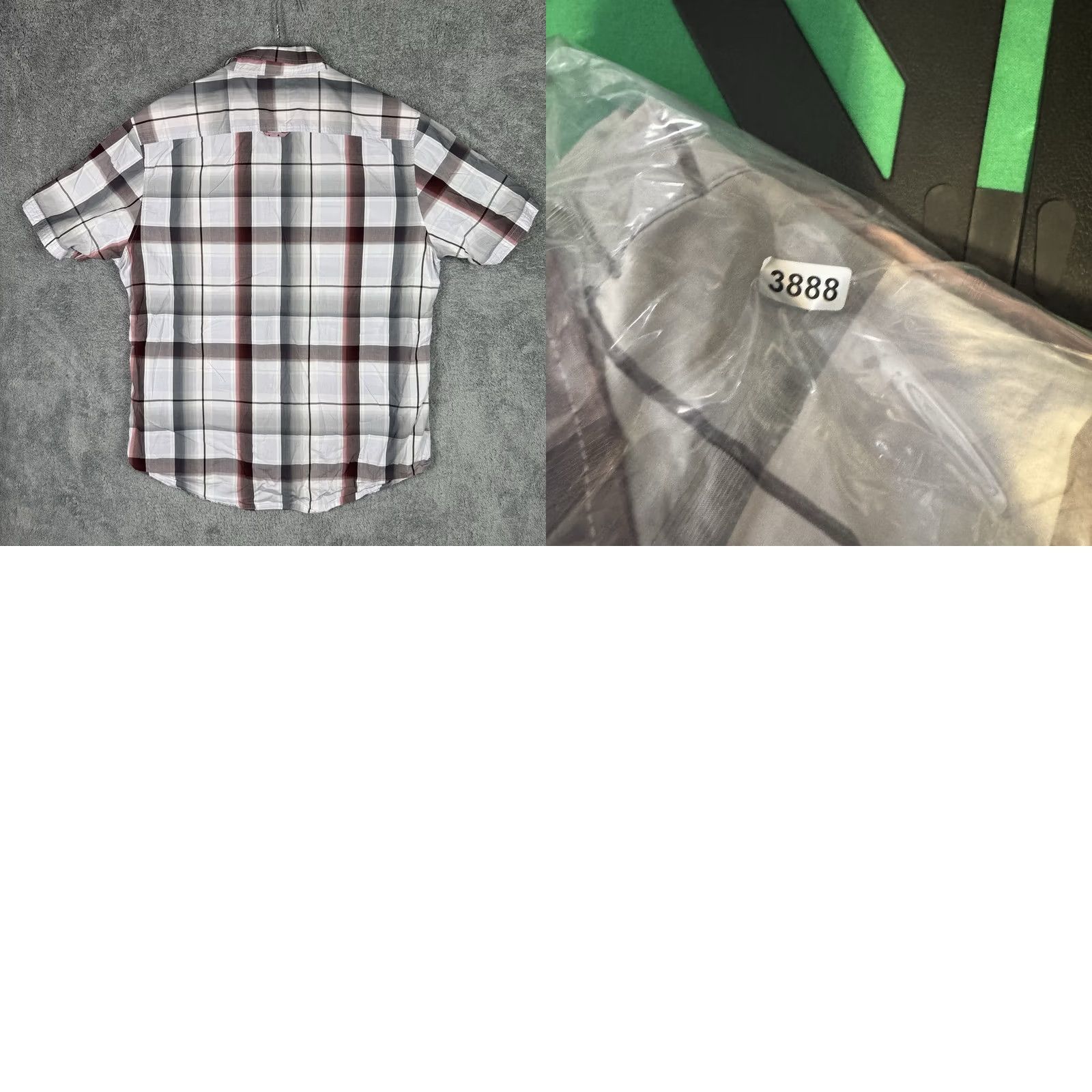Vintage VINTAGE 7 Diamonds Shirt Mens XXL 2XL Plaid Short Sleeve Flip Cuff Preppy Casual 80s 90s Size US XXL / EU 58 / 5 - 8 Thumbnail