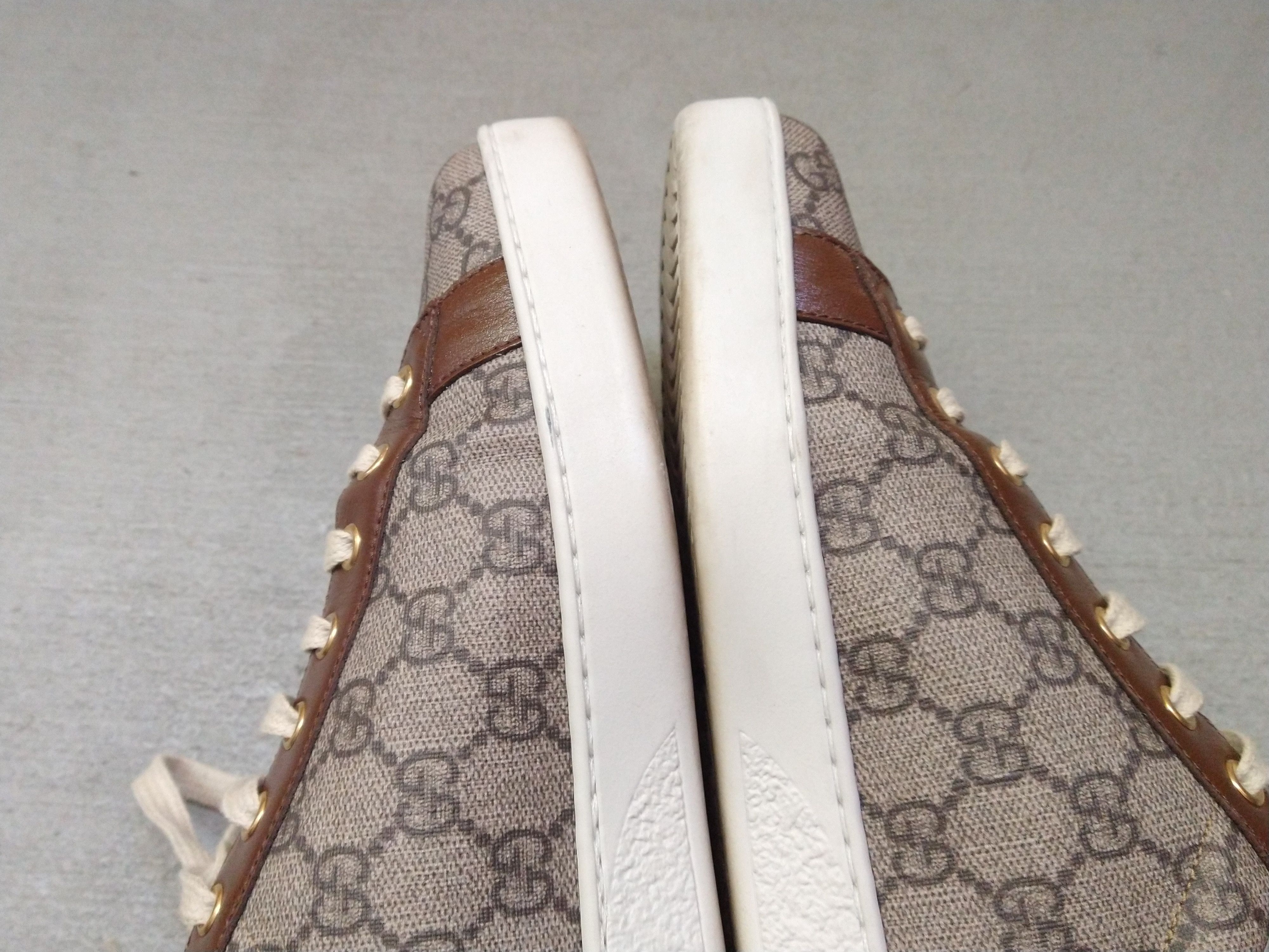 Gucci Gucci Ace Sneakers Size 10.5 Monogram Brown Green Low Size US 10.5 / EU 43-44 - 12 Thumbnail