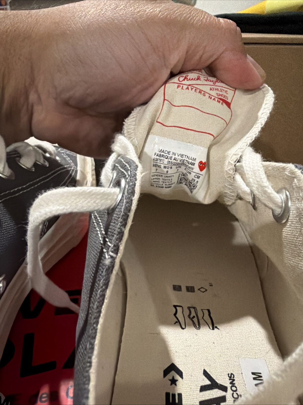 Comme des Garcons Converse Comme Des Garcons CDG PLAY x Chuck 70 Womens 9 /m Size US 9 / IT 39 - 5 Thumbnail