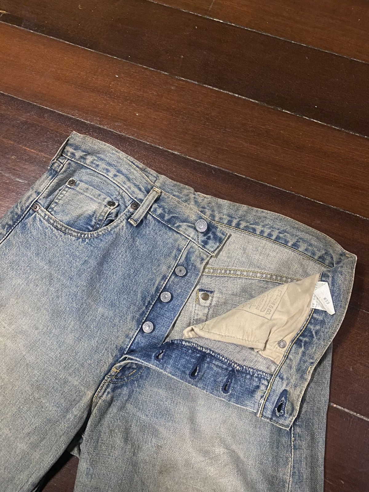 Levi's Vintage Levi’s 503B XX Big E lvc Redline Distressed 34X29 Size US 34 / EU 50 - 7 Thumbnail