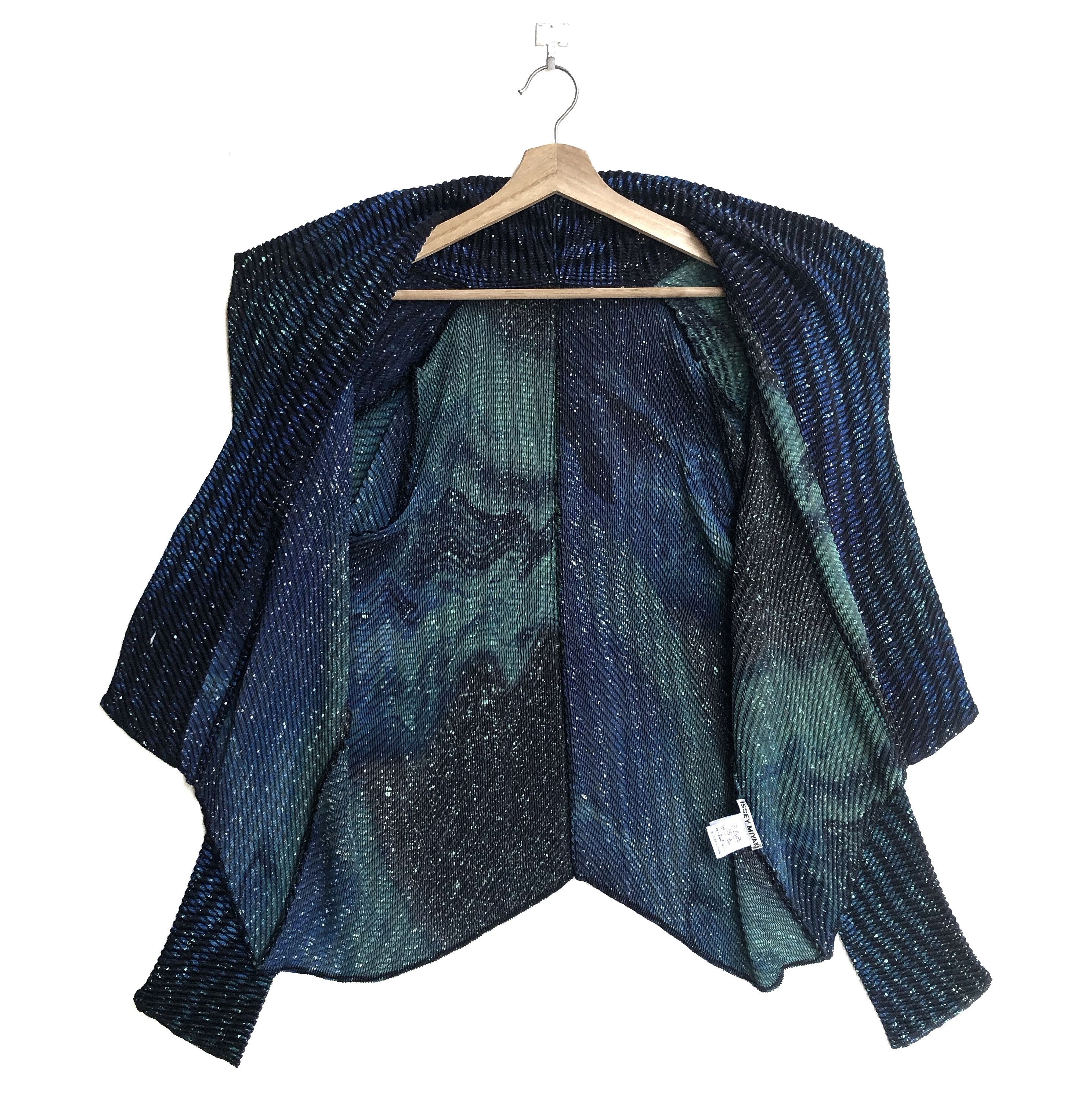 Issey Miyake RARE🔥A/W2016 GALAXY COSMOS PLEAT CARDIGAN JACKET Size M / US 6-8 / IT 42-44 - 7 Thumbnail
