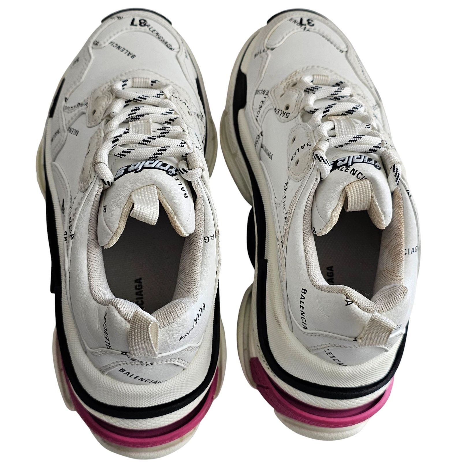 Balenciaga Balenciaga Triple S sneakers in white and black Size US 7 / IT 37 - 8 Thumbnail