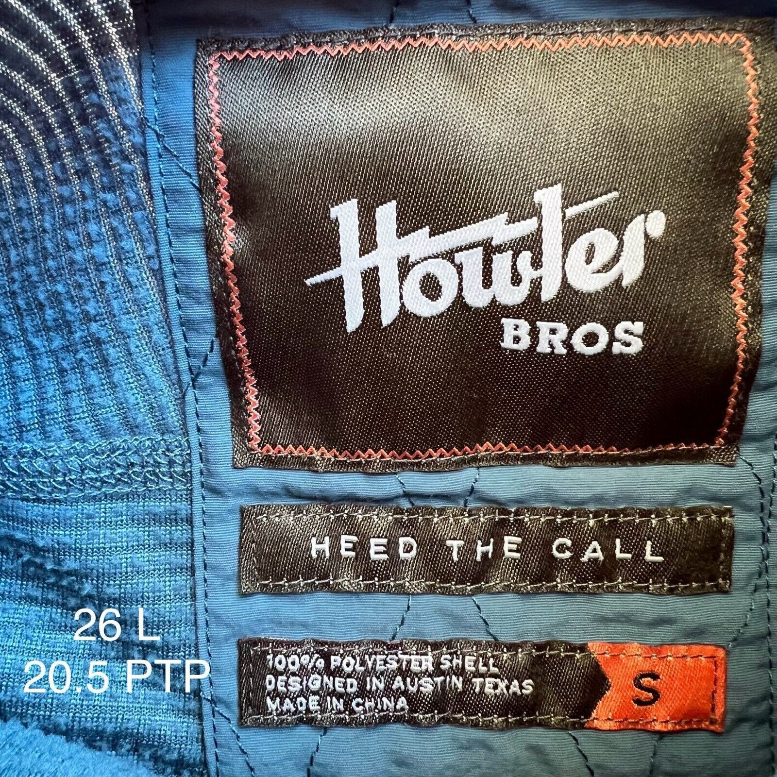 Howler Brothers Howler Brothers Tailsman Grid Fleece Jacket Small Blue Size US S / EU 44-46 / 1 - 7 Thumbnail
