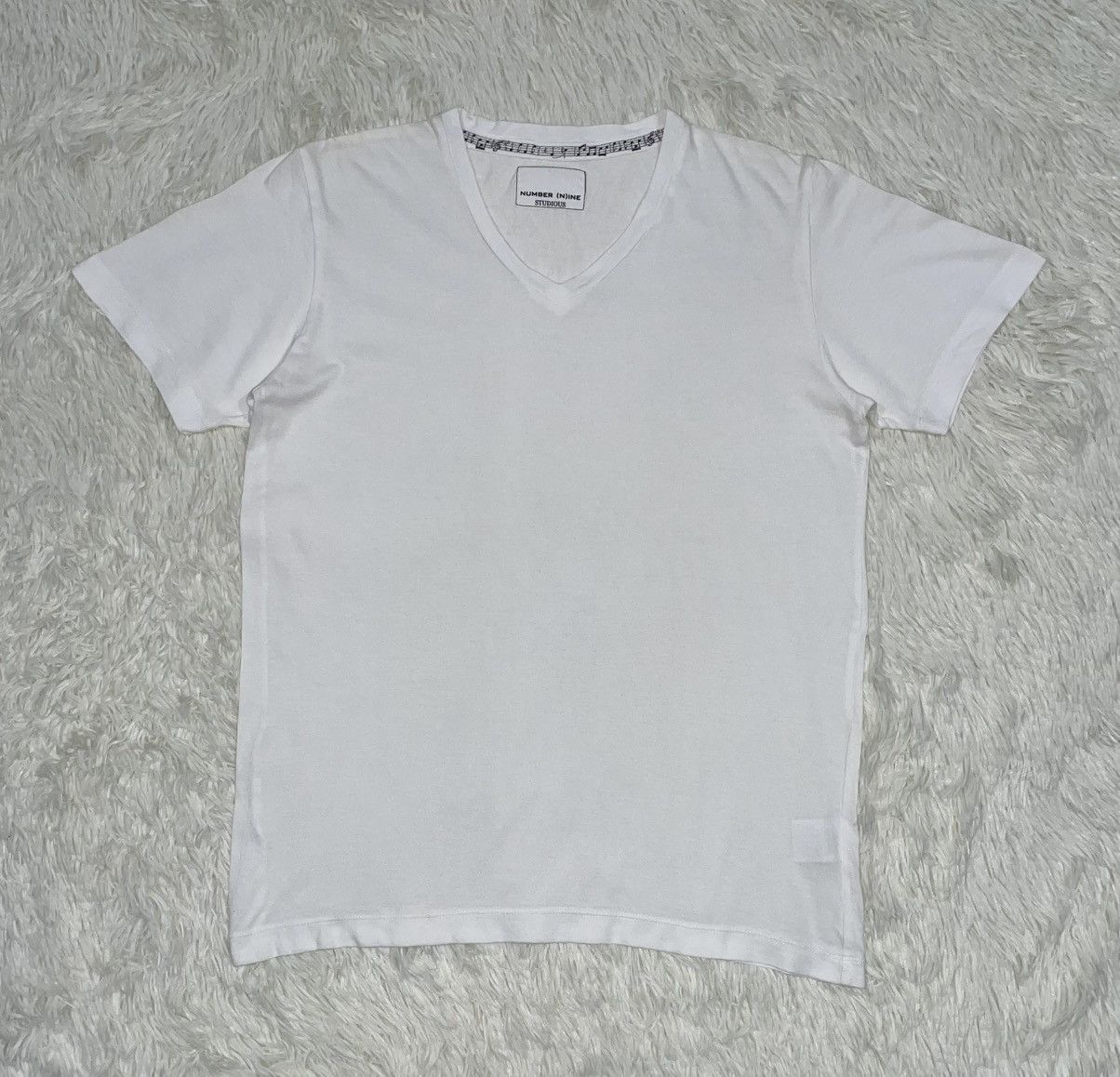 Number (N)ine Number (N)ine Studios White Plain Tshirt Size US M / EU 48-50 / 2 - 1 Thumbnail