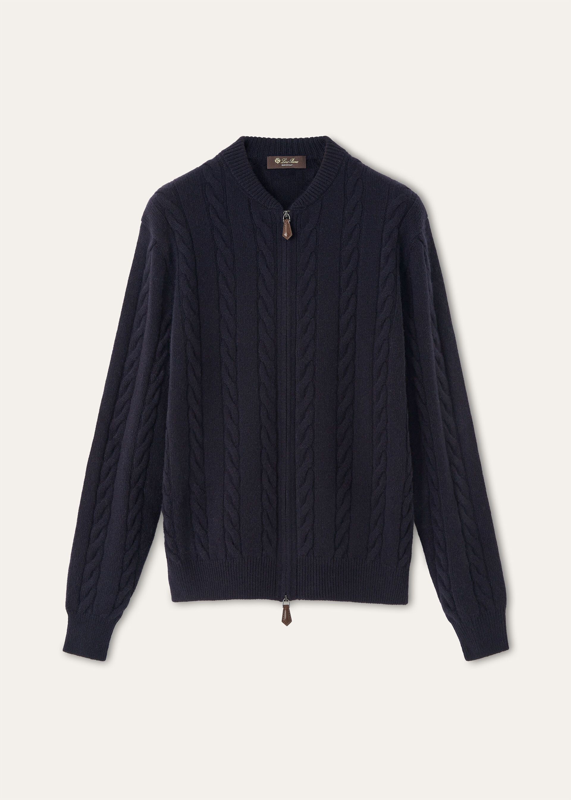Loro Piana os11x0326 FAQ9055 Cedar Cardigan in Blue Navy Size S / US 4 / IT 40 - 1 Thumbnail