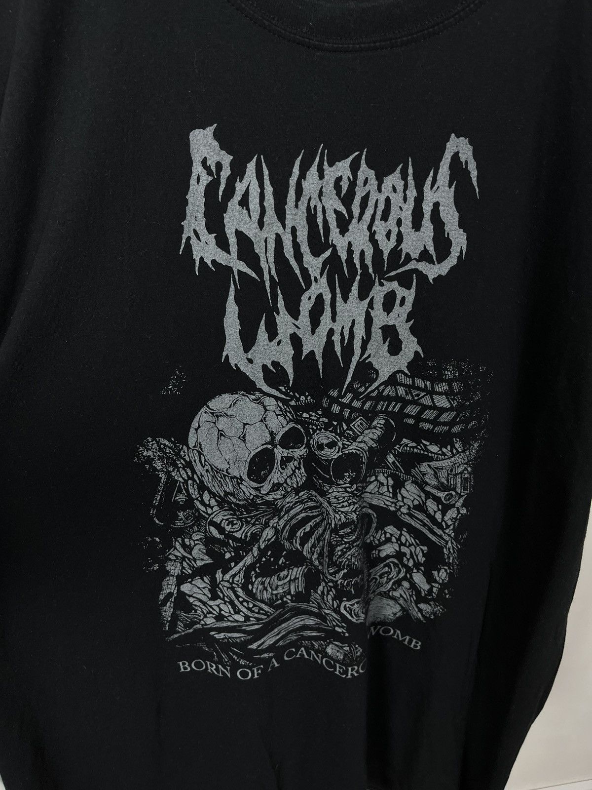 Band Tees × Vintage Vintage 90s Cancerous Womb T Shirt Size US XXL / EU 58 / 5 - 4 Thumbnail
