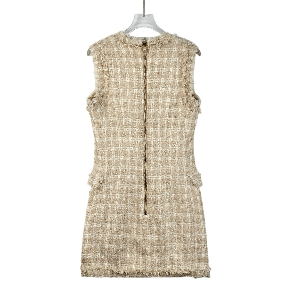 Balmain Balmain Tweed Double-Breasted Dress Beige (Size XS) Size XS / US 0-2 / IT 36-38 - 9 Thumbnail