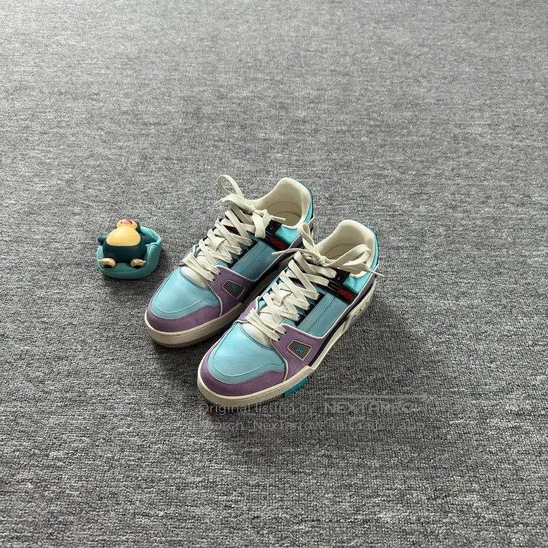 Louis Vuitton Louis Vuitton Trainer Macaron-Colored Casual Shoes Size US 5.5 / EU 38 - 1 Thumbnail