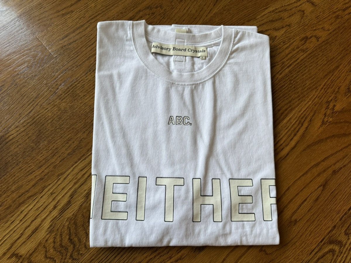 Advisory Board Crystals Large White Cream ABC Neither Either Or Nor Both And. Tee Size US L / EU 52-54 / 3 - 8 Thumbnail