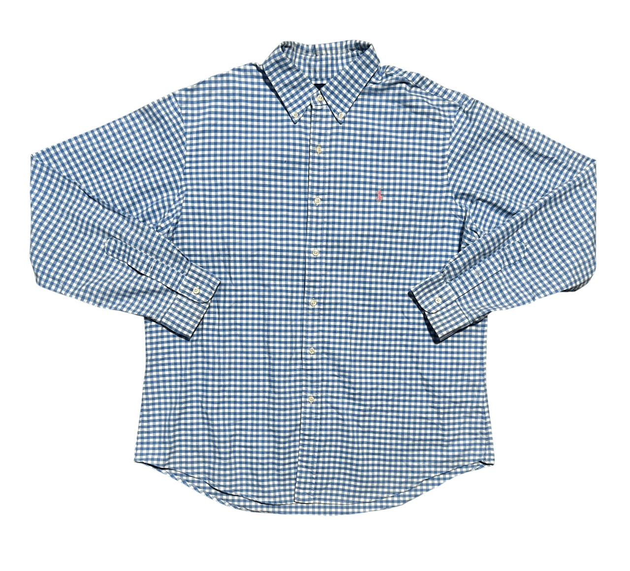 Ralph Lauren Ralph Lauren Blue Plaid Long Sleeve Vintage Button Up Shirt Size US XL / EU 56 / 4 - 1 Thumbnail