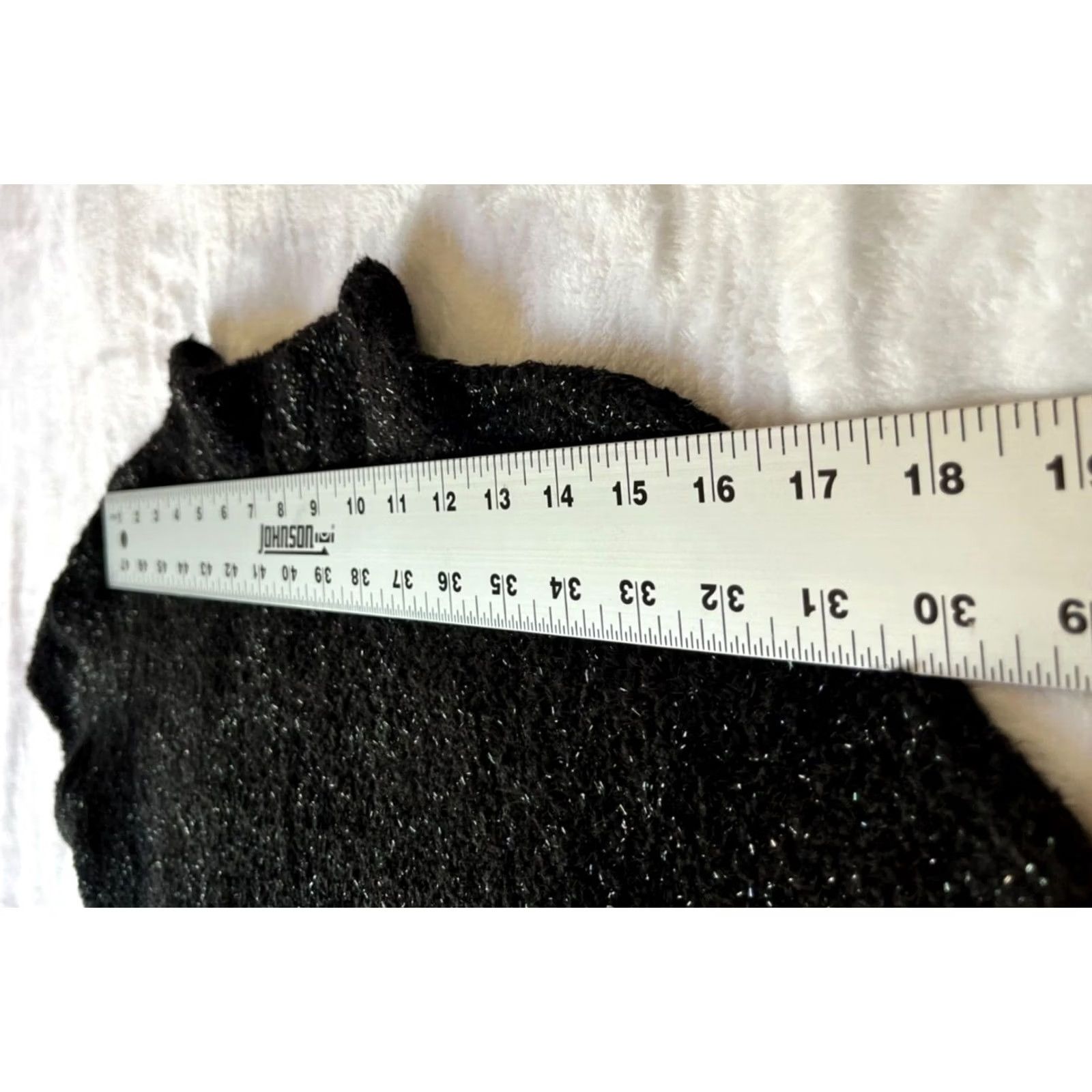 Vintage Sigrid Olsen Womens Sweater Small Black Mock Neck Short Sleeve Knitted Metallic Size S / US 4 / IT 40 - 5 Thumbnail