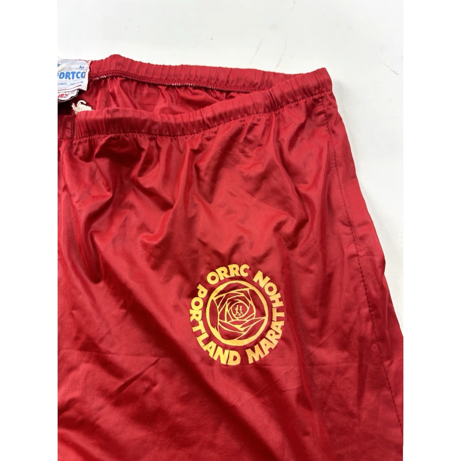 Vintage VINTAGE Sportco Portland Marathon Windbreaker Pants Mens M Red Athletic Running Jogging Walking US Made Size US 31 - 3 Thumbnail