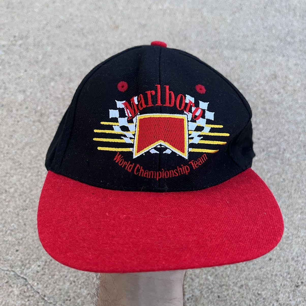 Marlboro × Vintage Vintage 90s Marlboro Snapback Hat Size ONE SIZE - 2 Thumbnail