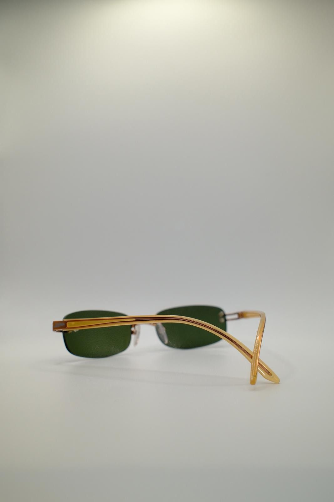 Jean Paul Gaultier 90's Jean Paul Gaultier Titanium Rimless Green Tint Sunglass Size ONE SIZE - 3 Thumbnail