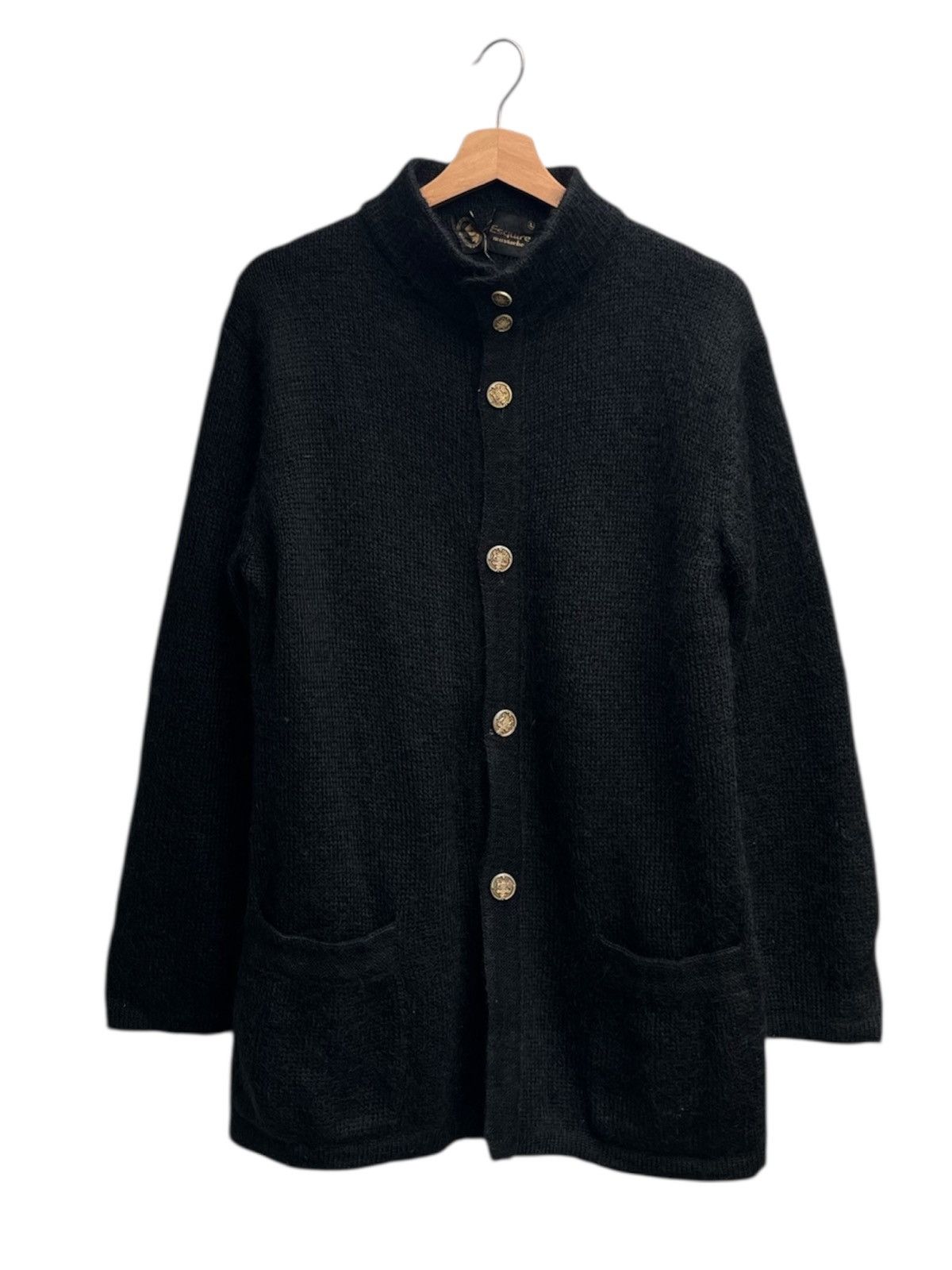 Vintage Esquire Mustache Mohair Sweater Jacket Size US L / EU 52-54 / 3 - 1 Thumbnail