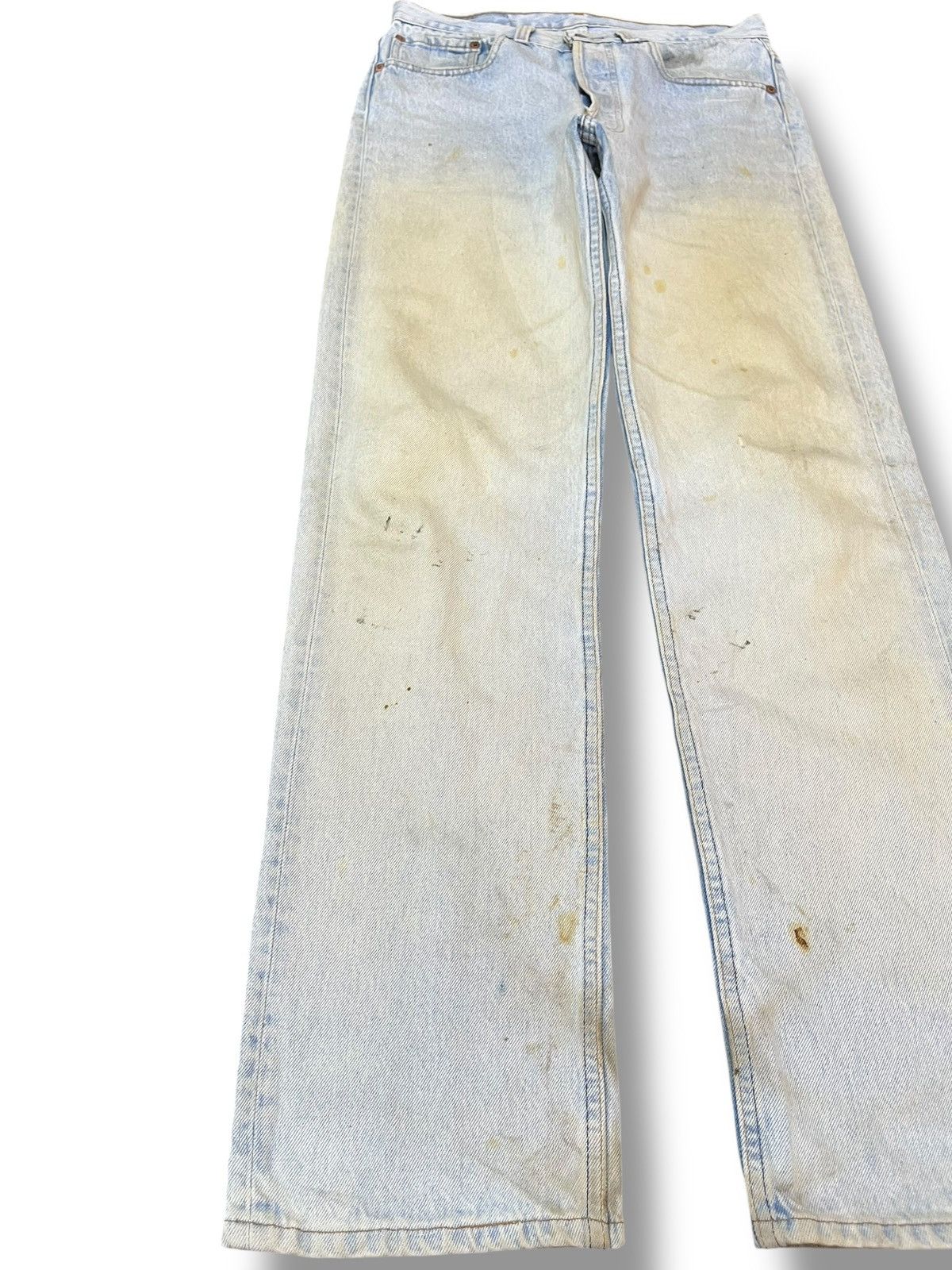 Levi's Vintage Clothing Vintage Levi’s 501 Straight Loose Mudwash Faded Denim Size US 30 / EU 46 - 3 Thumbnail