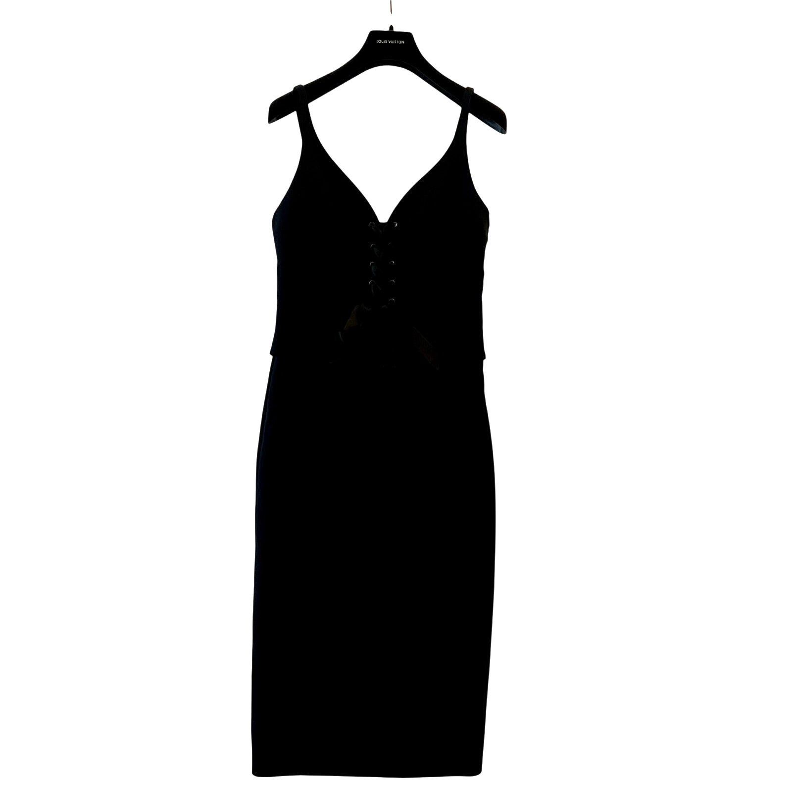 Cinq a Sept cinq a sept demia black knee length dress size 4 Size S / US 4 / IT 40 - 2 Thumbnail