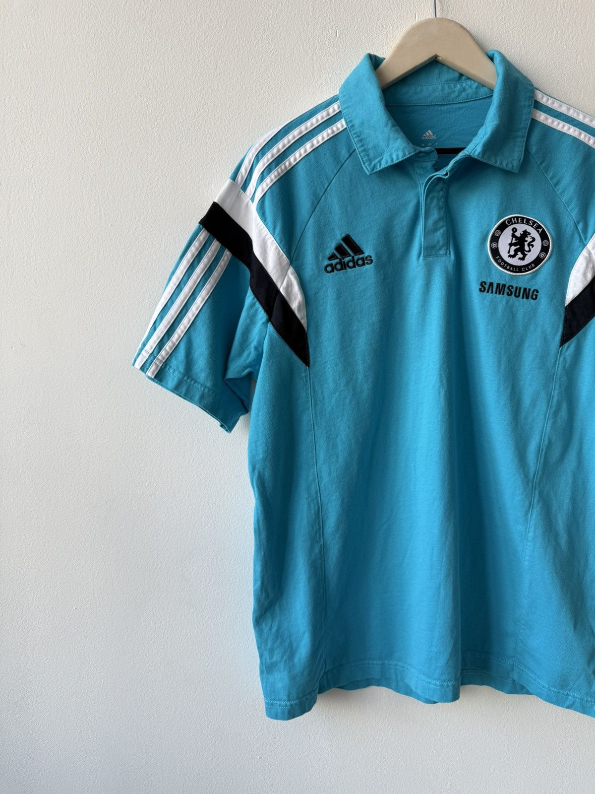 Adidas Adidas Chelsea 2014/2015 Polo Football Shirt Size US L / EU 52-54 / 3 - 4 Thumbnail