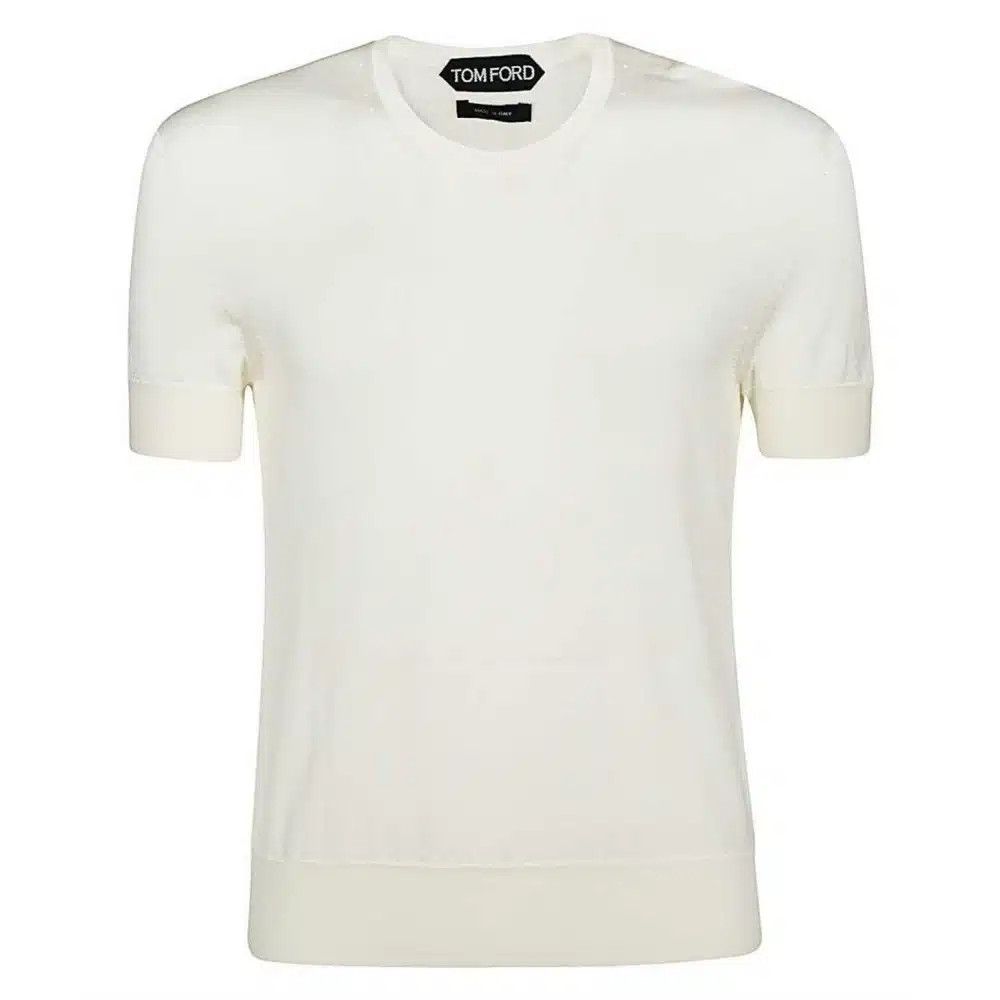 Tom Ford o1loc1c0125 KCS001 Crewneck T-Shirt in White Size US XXL / EU 58 / 5 - 1 Preview