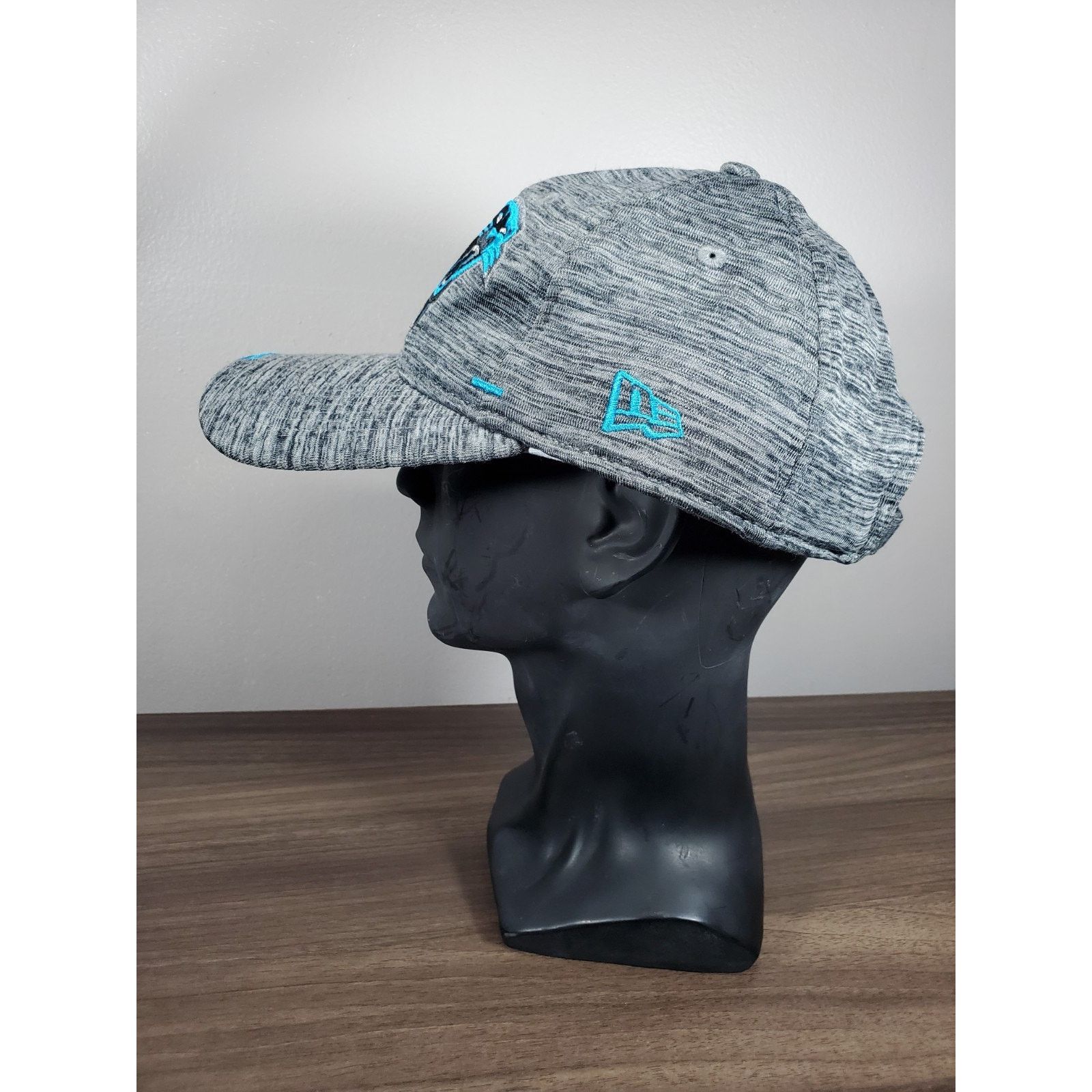 NFL × New Era Carolina Panthers 9Twenty Hat Heather Gray Adjustable Cap Size ONE SIZE - 4 Thumbnail