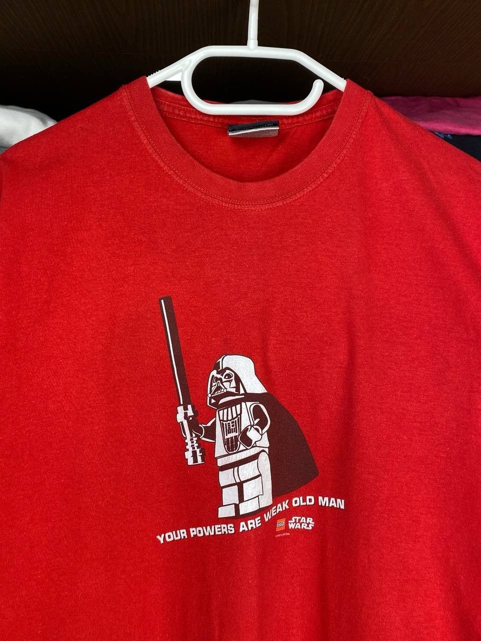 LEGO Vintage Star Wars "Your Powers Are Weak" Lego 2008 Tee Size US M / EU 48-50 / 2 - 4 Thumbnail