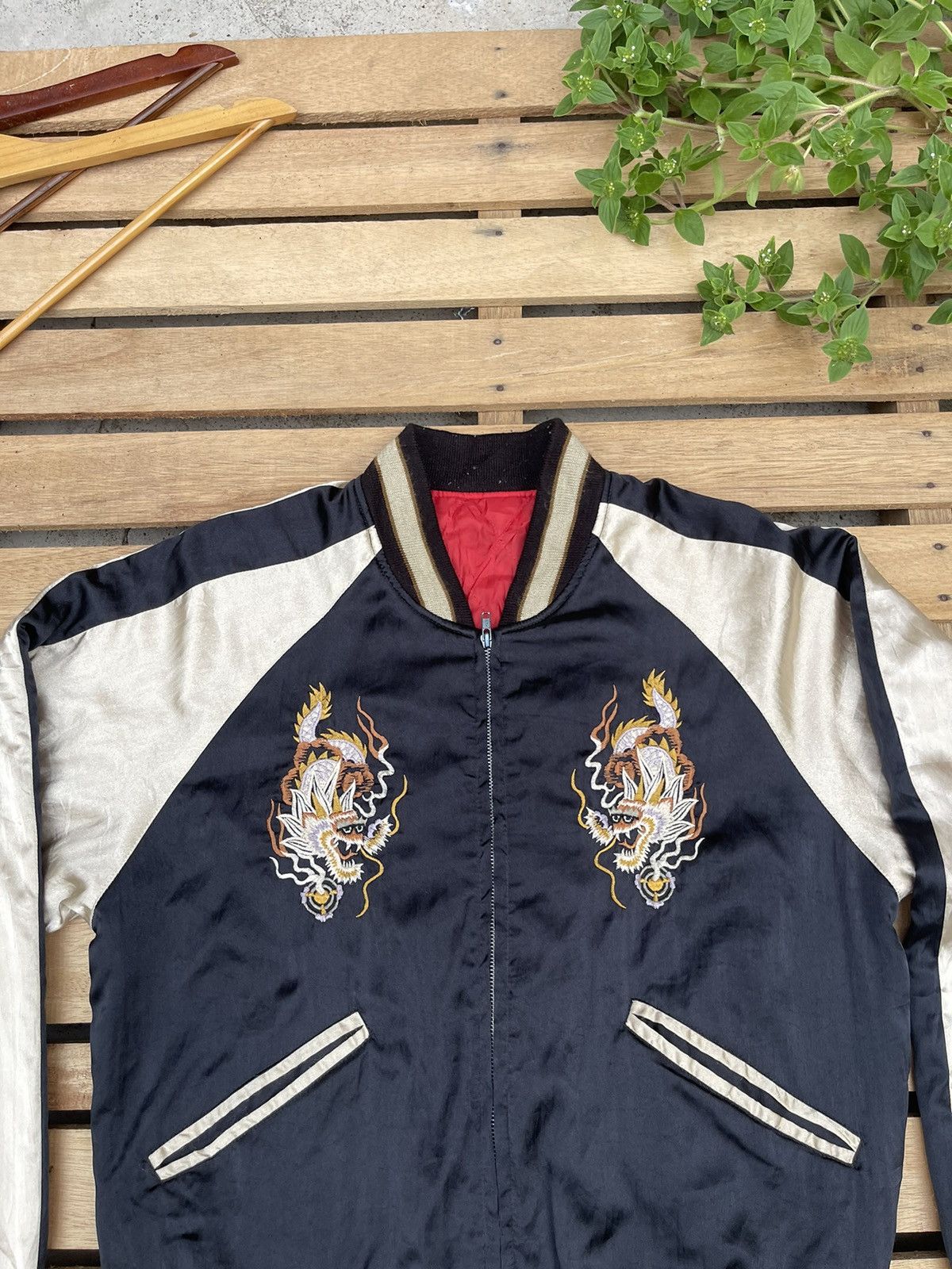 Vintage Sukajan Twin Dragon Embroidery Rare Japanese Souvenir Jacket Size US M / EU 48-50 / 2 - 5 Thumbnail