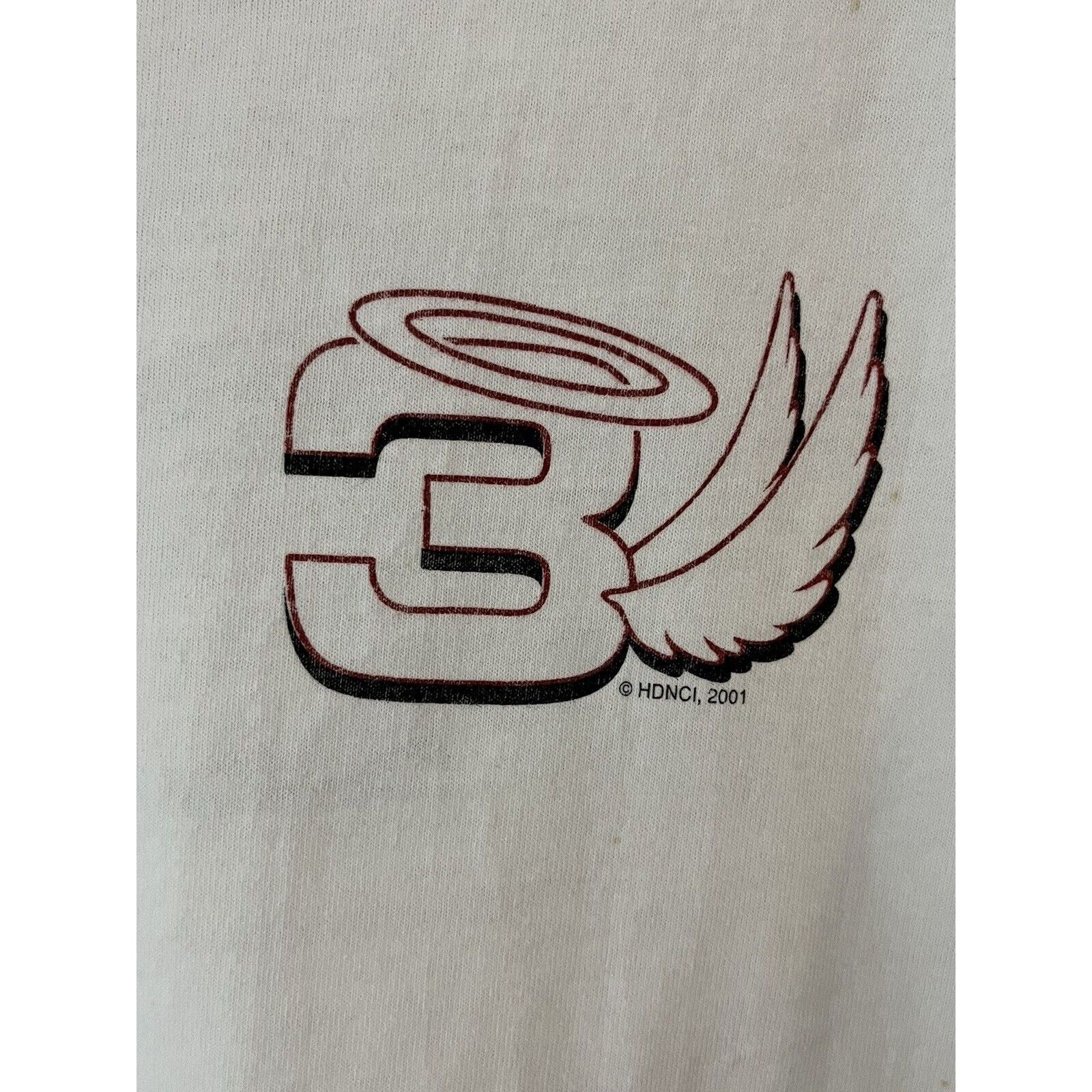 Other Vtg Dale Earnhardt Angel Wings Tee Large White 2001 NASCAR Size US L / EU 52-54 / 3 - 3 Thumbnail