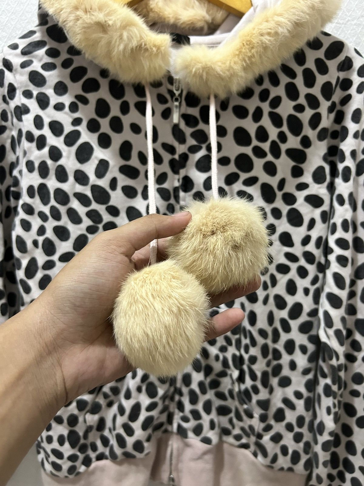If Six Was Nine Fur Zip Up Hoodie Dosch Polkadot LGB Ifsixwasnine style Size US L / EU 52-54 / 3 - 7 Thumbnail