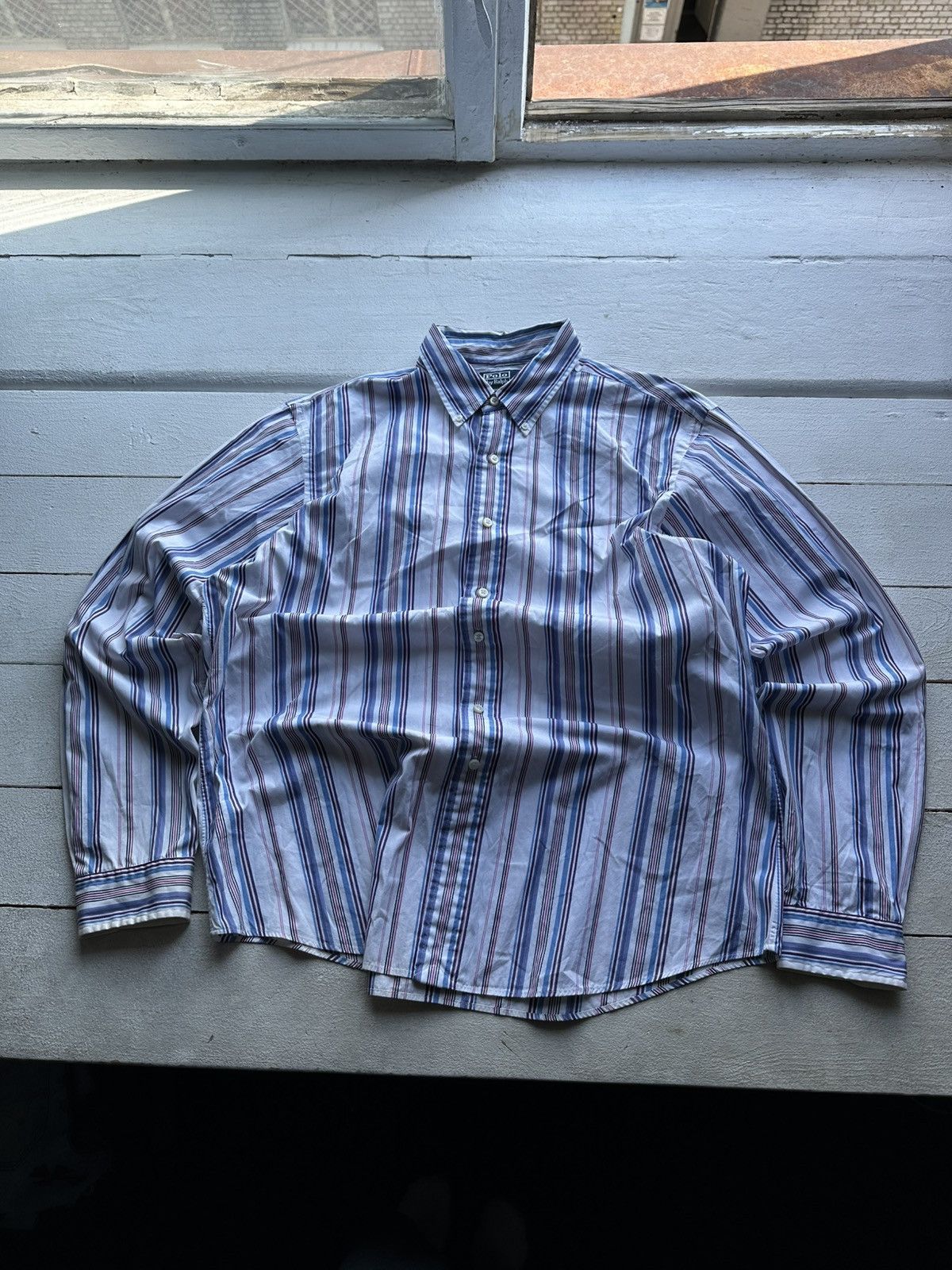 Other 🚨 VNTG Y2K Polo Ralph Lauren Shirt flannel RARE long SLEEVE Size US XL / EU 56 / 4 - 1 Thumbnail