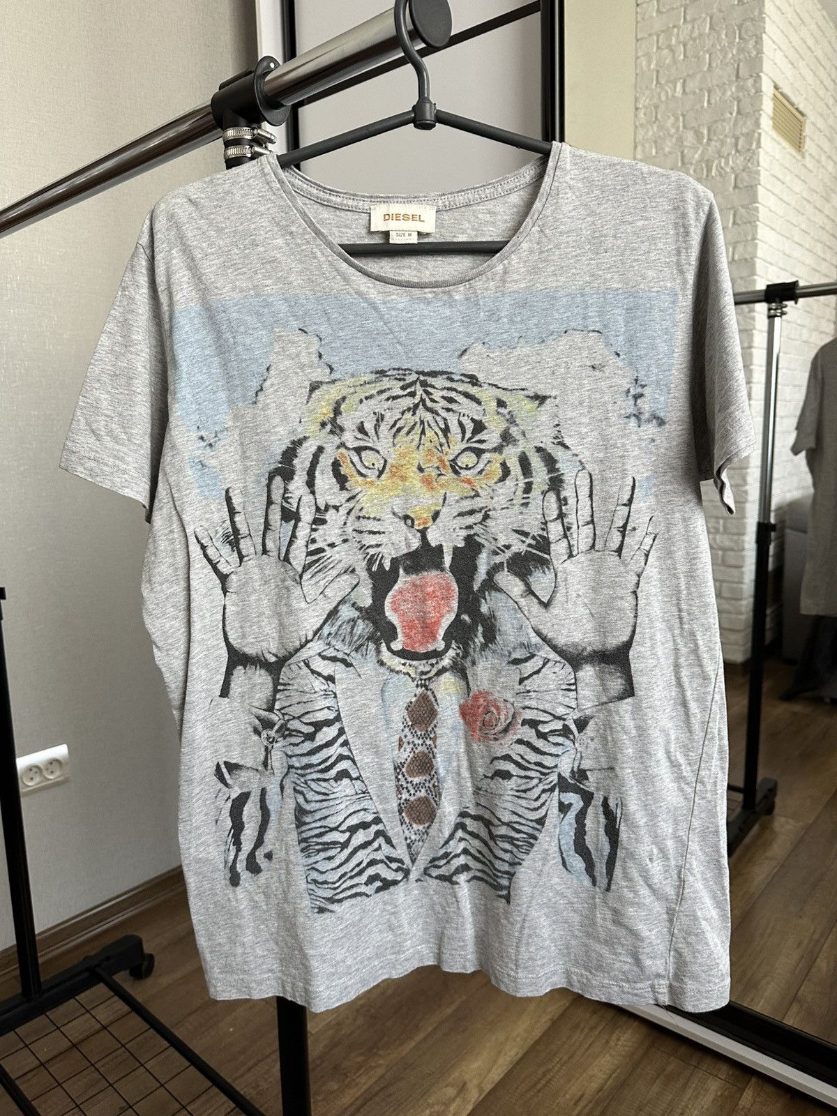 Diesel Diesel Tiger Logo T-Shirt Size US M / EU 48-50 / 2 - 2 Thumbnail