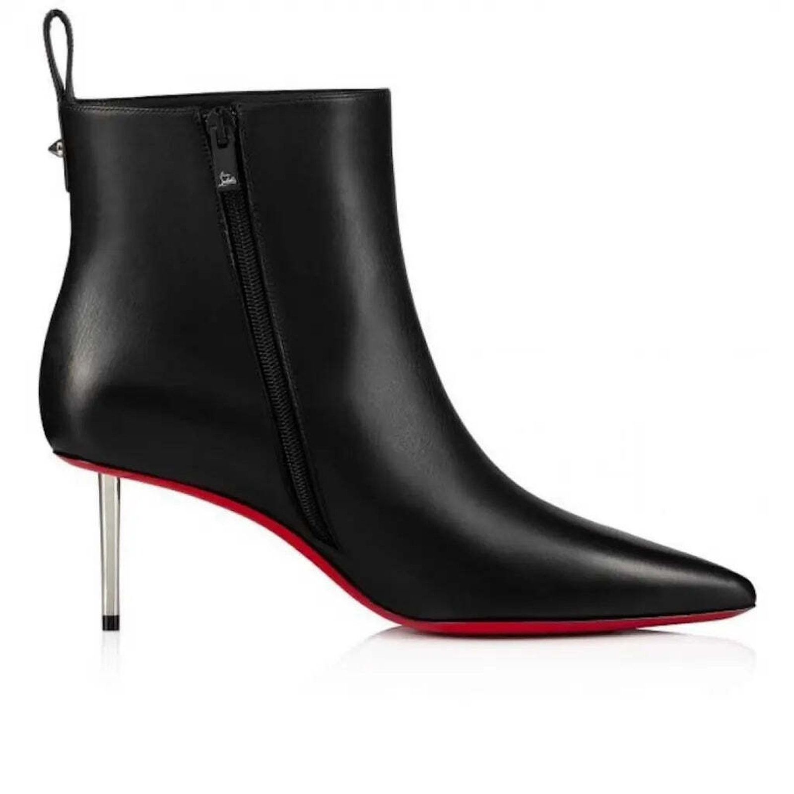 Christian Louboutin Christian Louboutin Epic Booty 70 Black Calf Leather Zipper Size US 9 / IT 39 - 7 Thumbnail